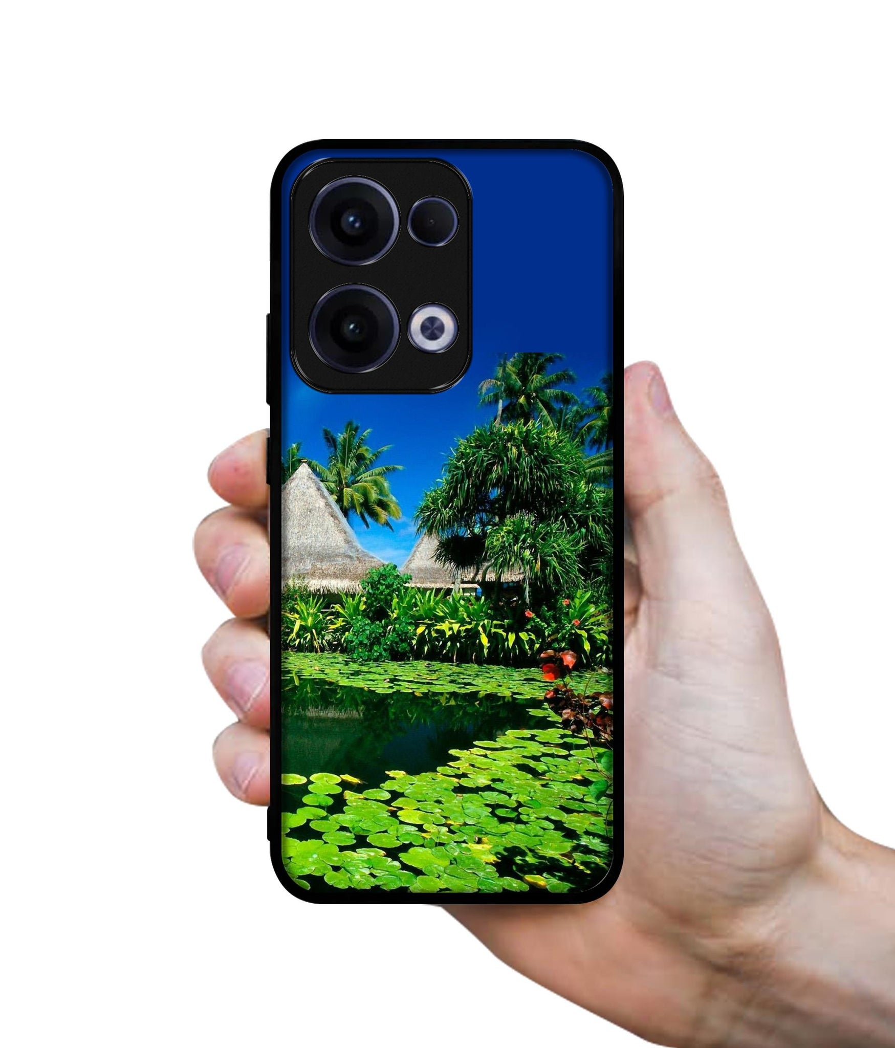 Tropics Water Designer 2D Printed Back Case Cover for Oppo Reno13 5G