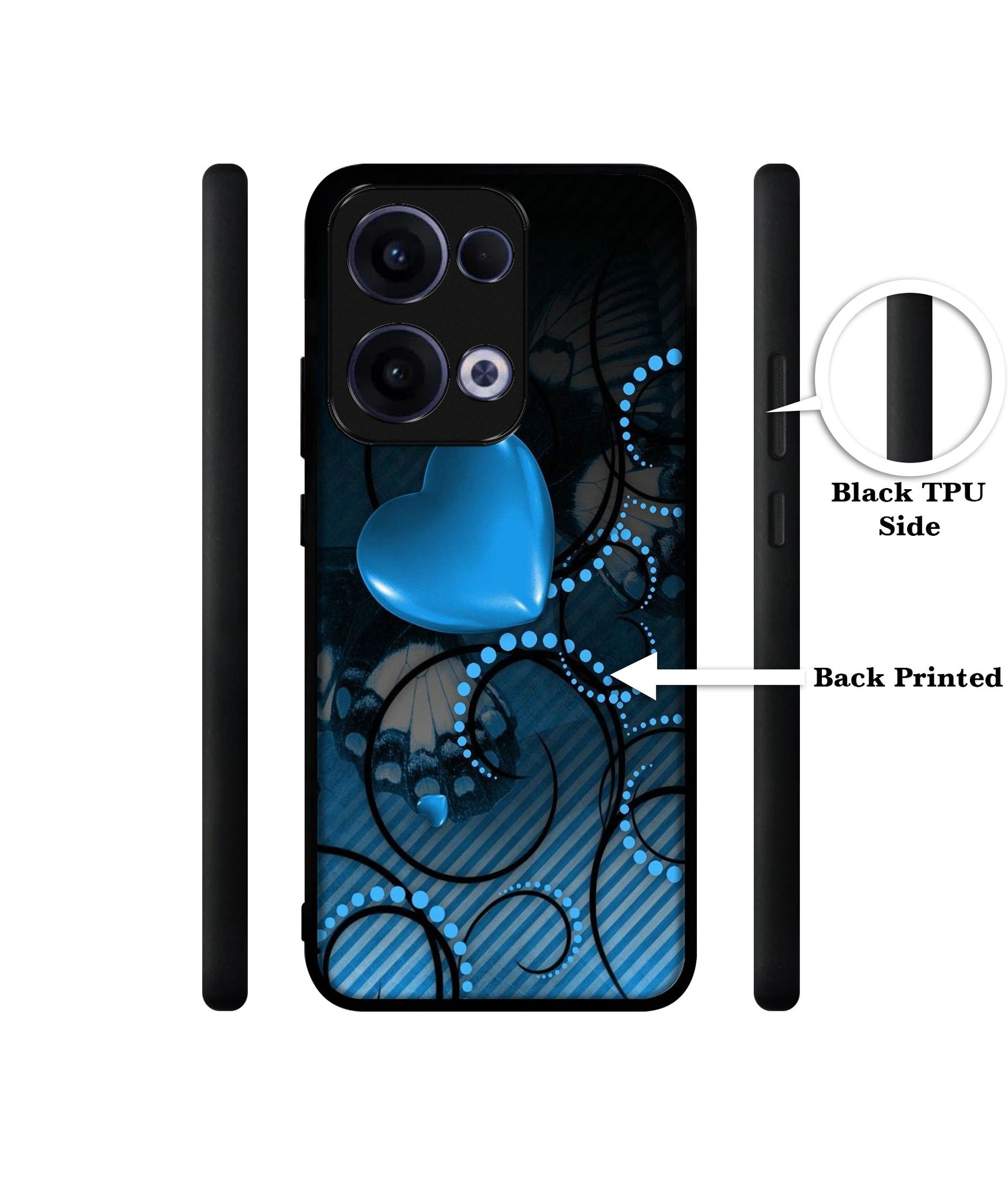 Hart Designer 2D Printed Back Case Cover for Oppo Reno13 5G