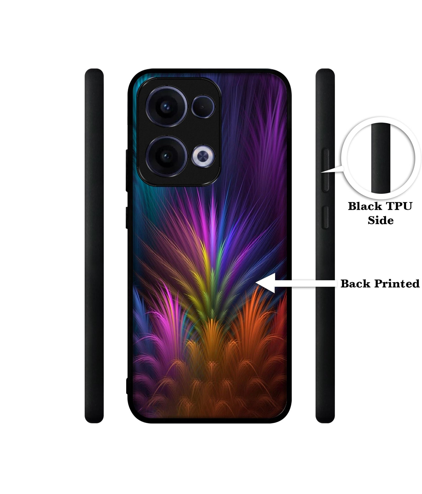 Multicoloured Designer 2D Printed Back Case Cover for Oppo Reno13 5G