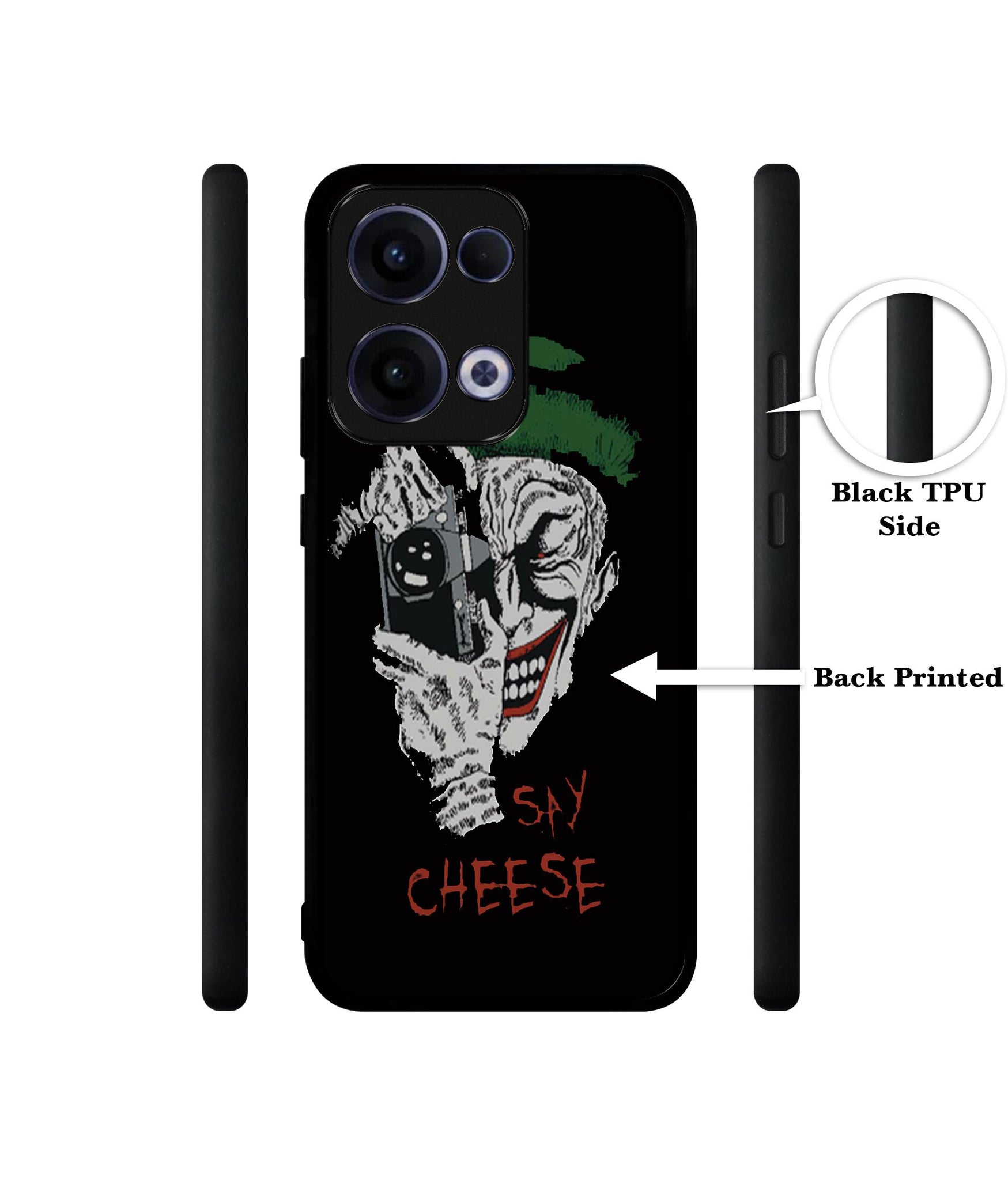 Joker Say Cheese Designer 2D Printed Back Case Cover for Oppo Reno13 5G
