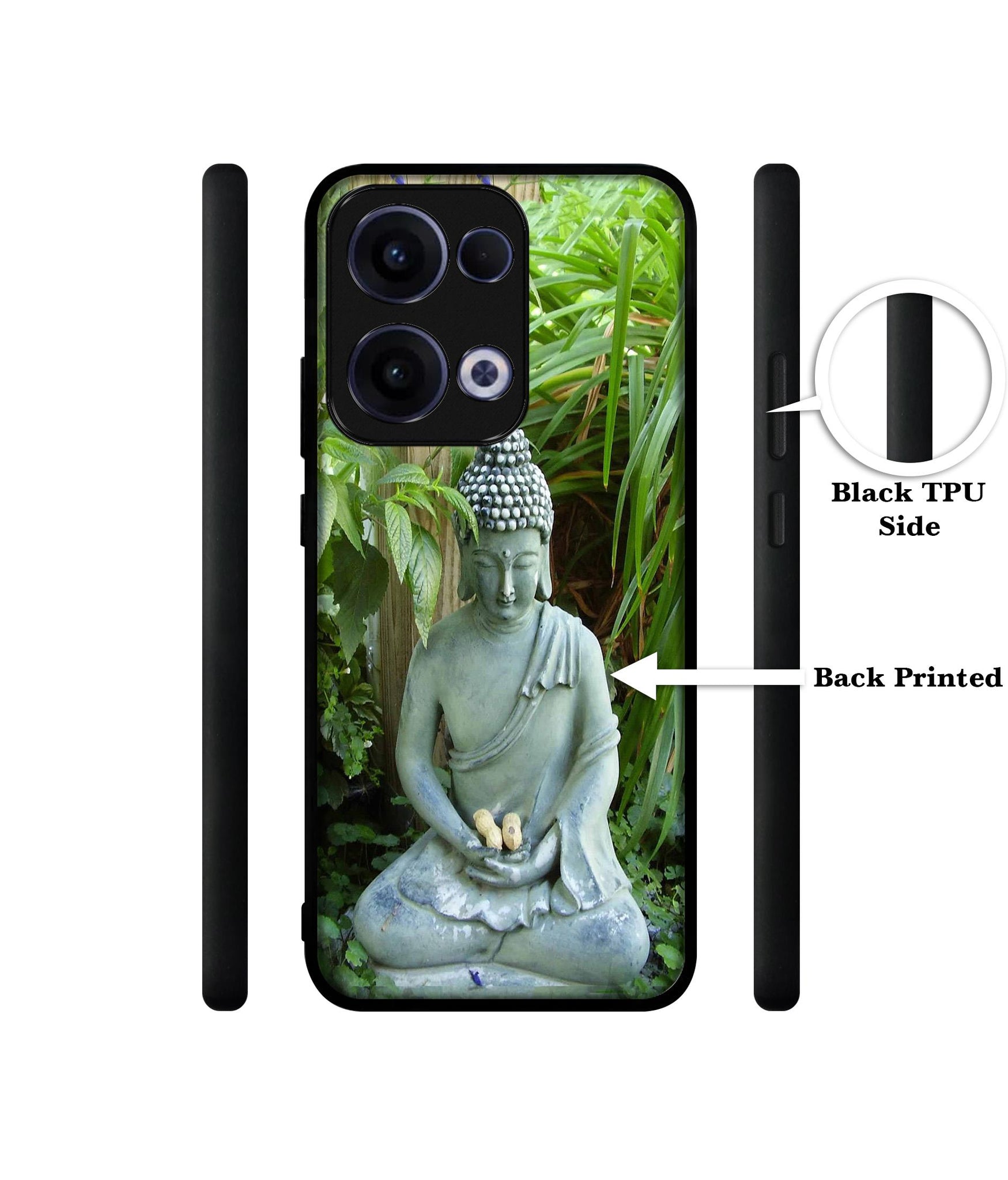 Buddhism Designer 2D Printed Back Case Cover for Oppo Reno13 5G