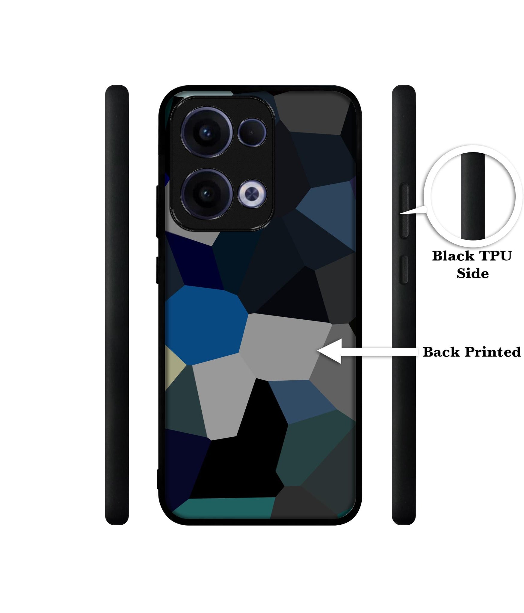 Mathematical Shape Designer 2D Printed Back Case Cover for Oppo Reno13 5G