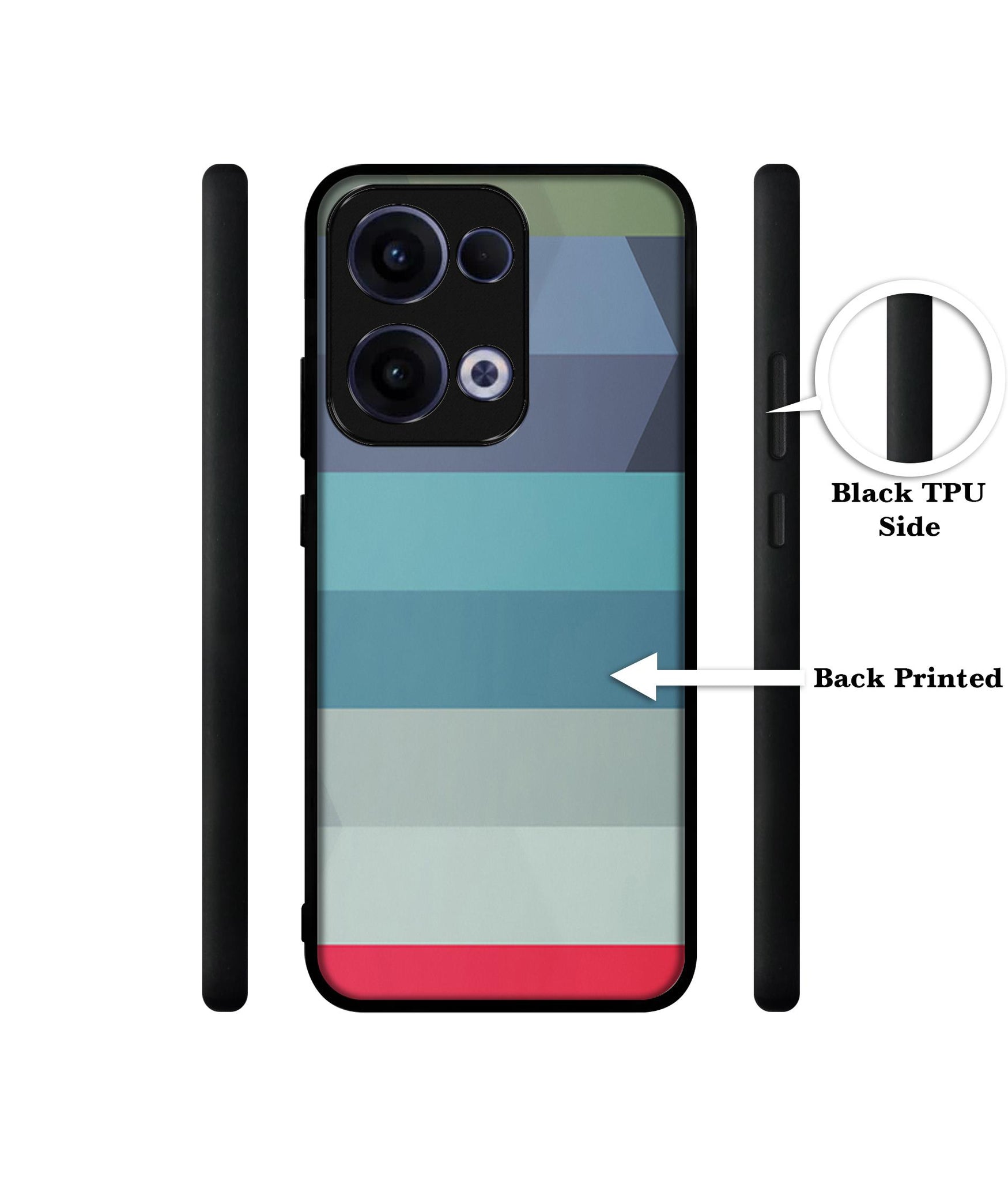 Colorful Lines Designer 2D Printed Back Case Cover for Oppo Reno13 5G
