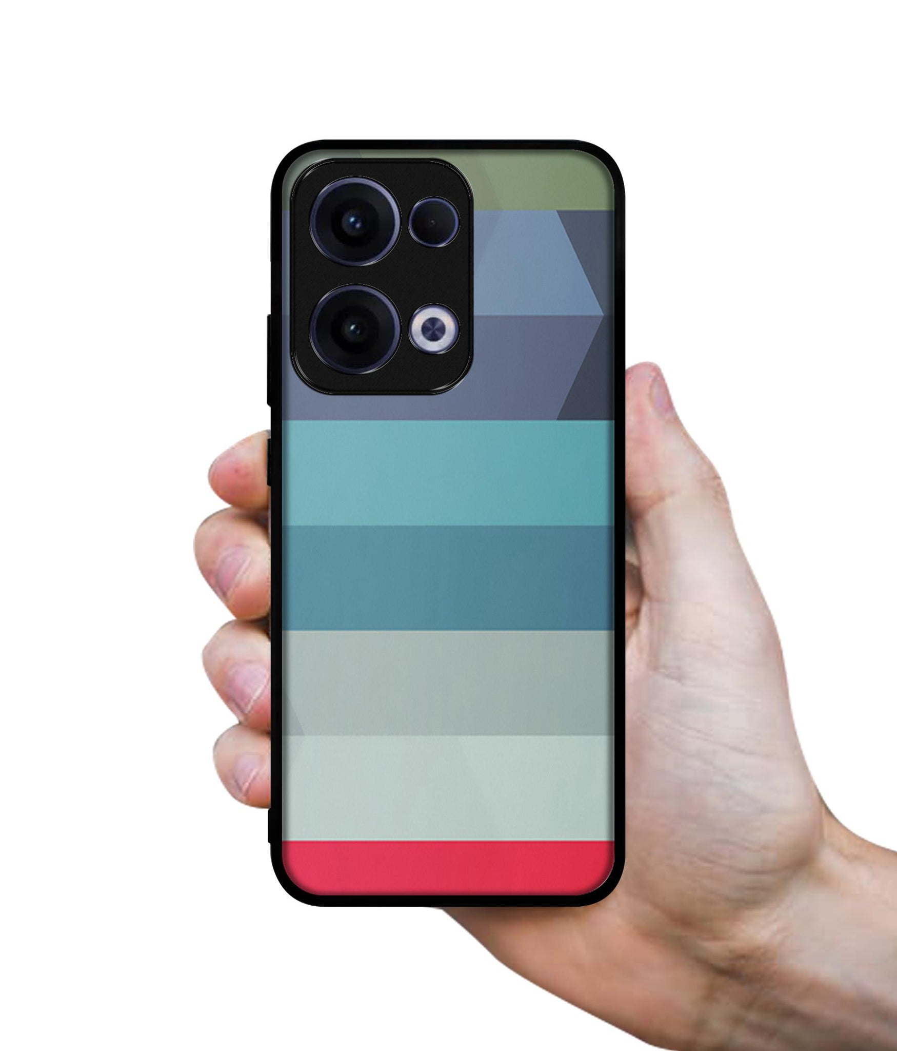 Colorful Lines Designer 2D Printed Back Case Cover for Oppo Reno13 5G