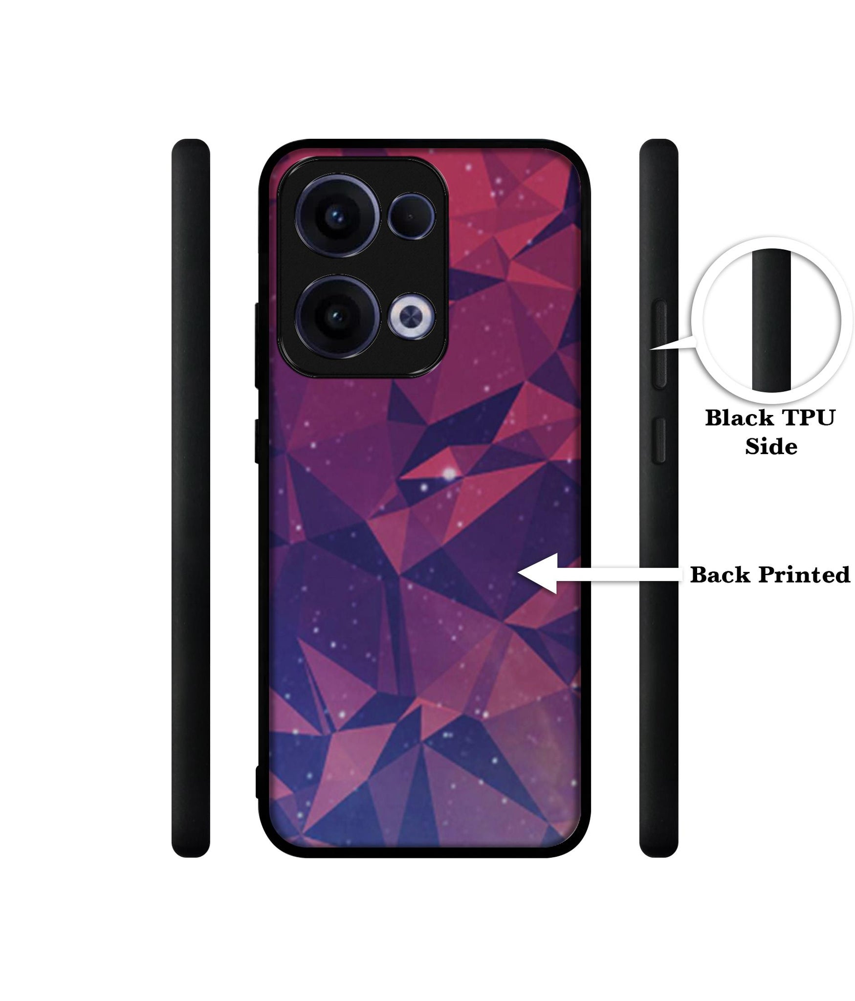 Bad Color Shape Designer 2D Printed Back Case Cover for Oppo Reno13 5G