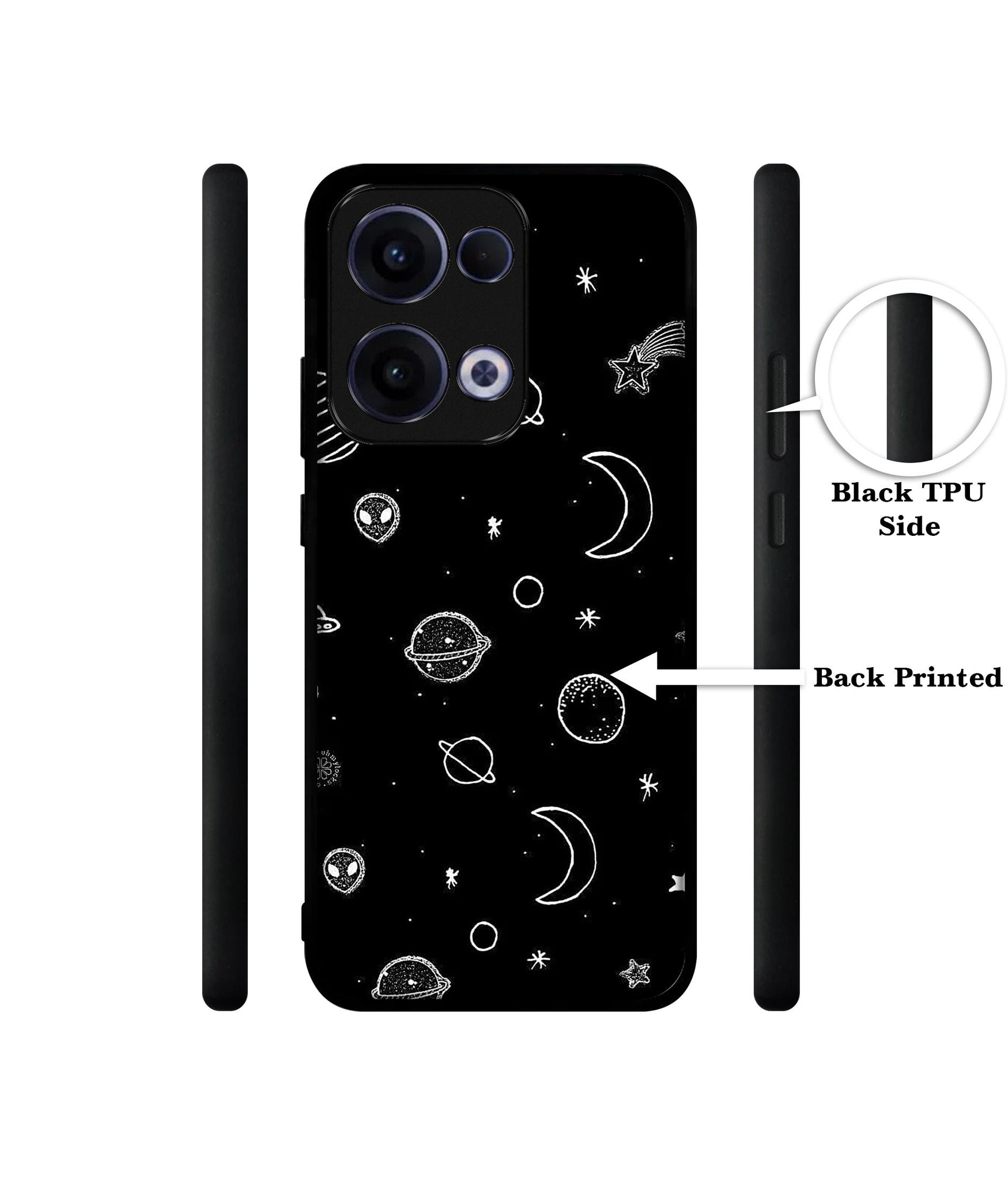 Space Stars Universe Designer 2D Printed Back Case Cover for Oppo Reno13 5G