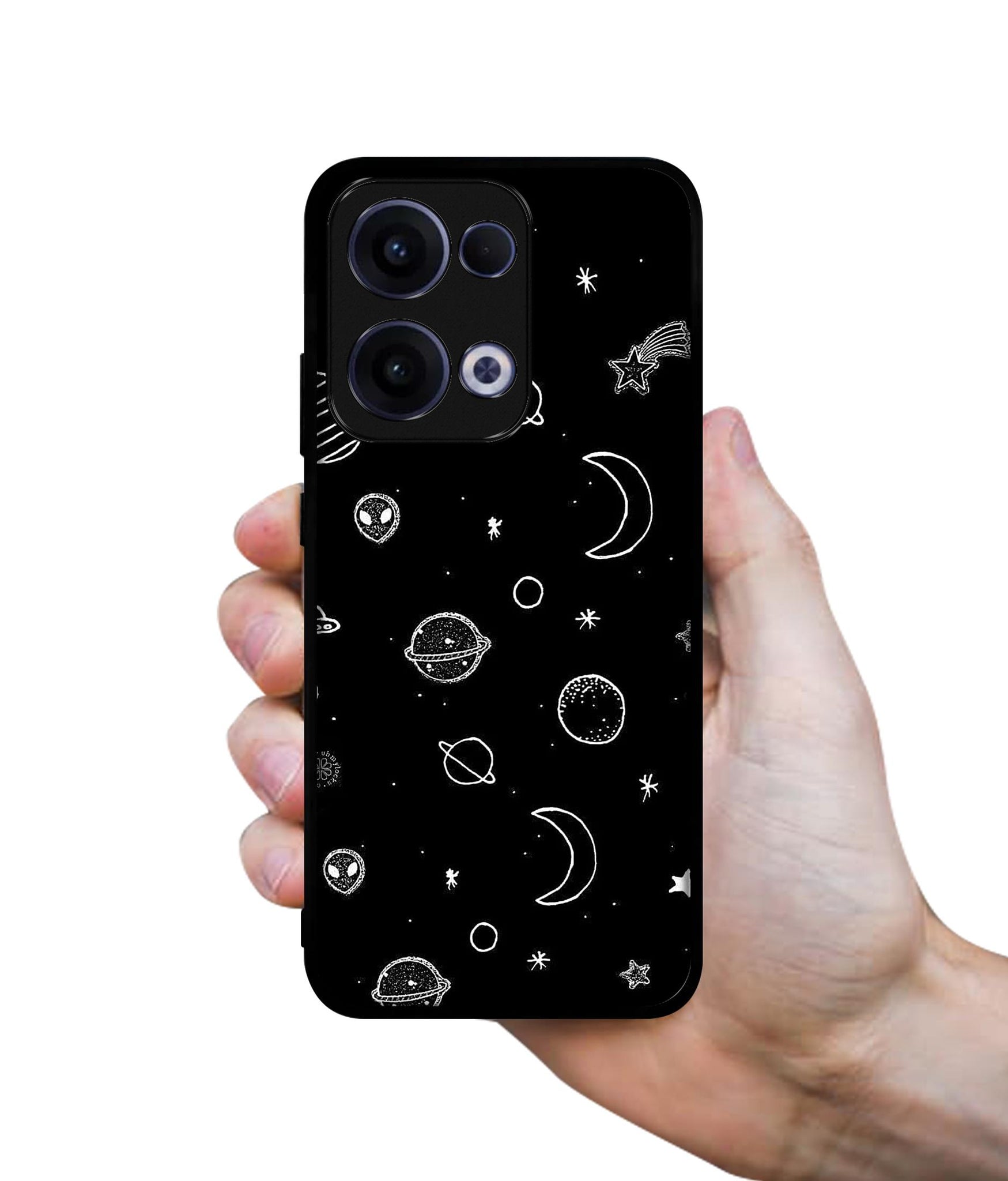 Space Stars Universe Designer 2D Printed Back Case Cover for Oppo Reno13 5G