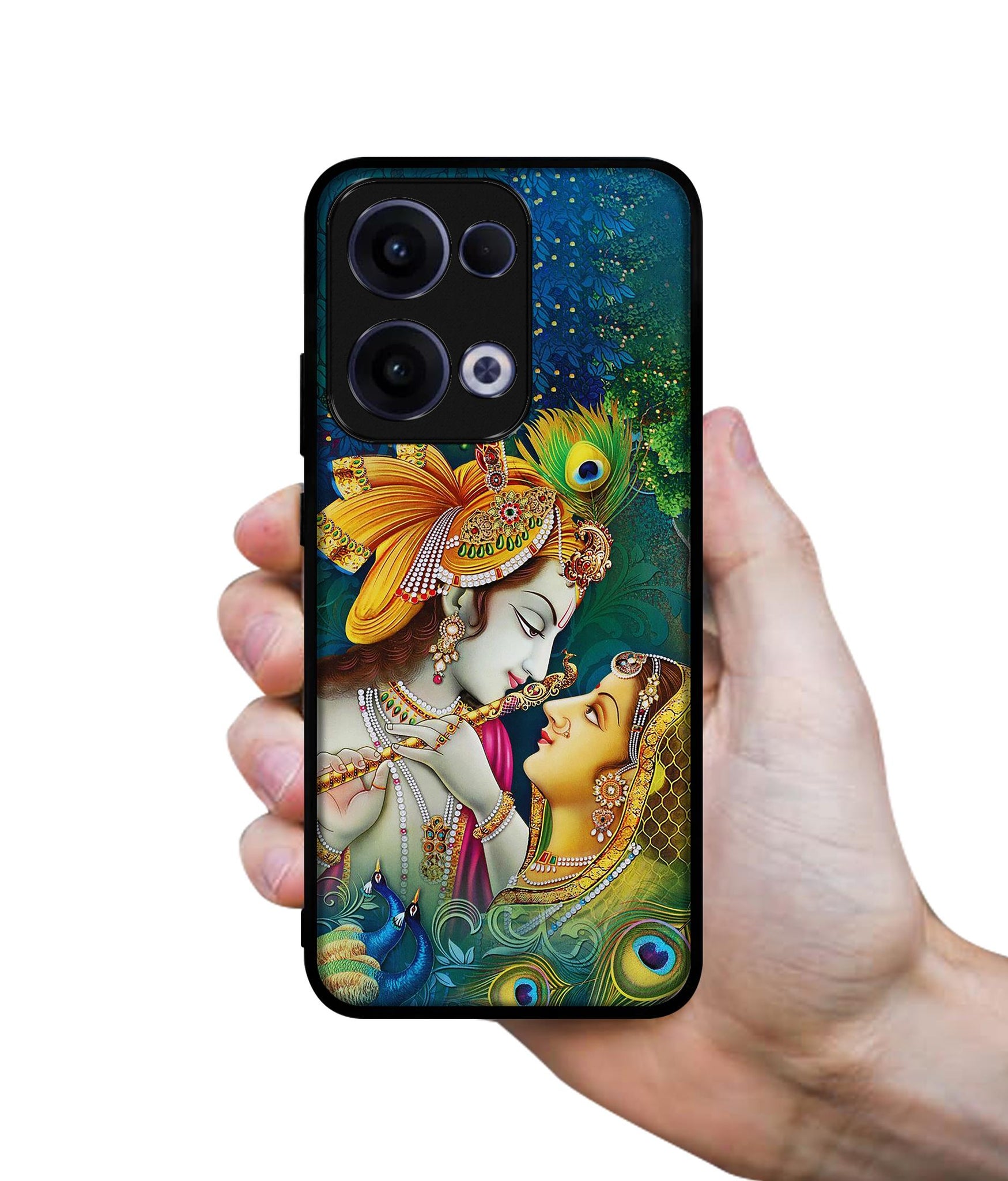 Radha Kishan Love Designer 2D Printed Back Case Cover for Oppo Reno13 5G