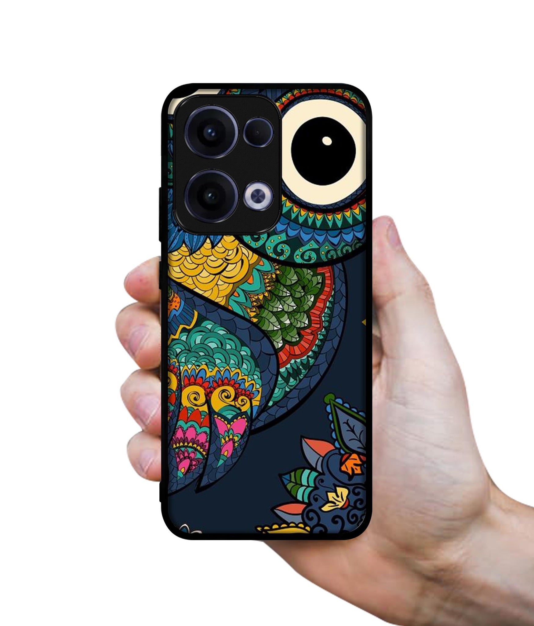 Owl Illustration Designer 2D Printed Back Case Cover for Oppo Reno13 5G