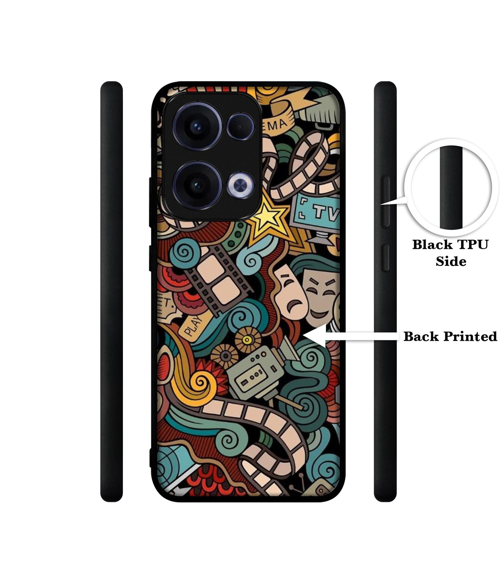 Movies Designer 2D Printed Back Case Cover for Oppo Reno13 5G