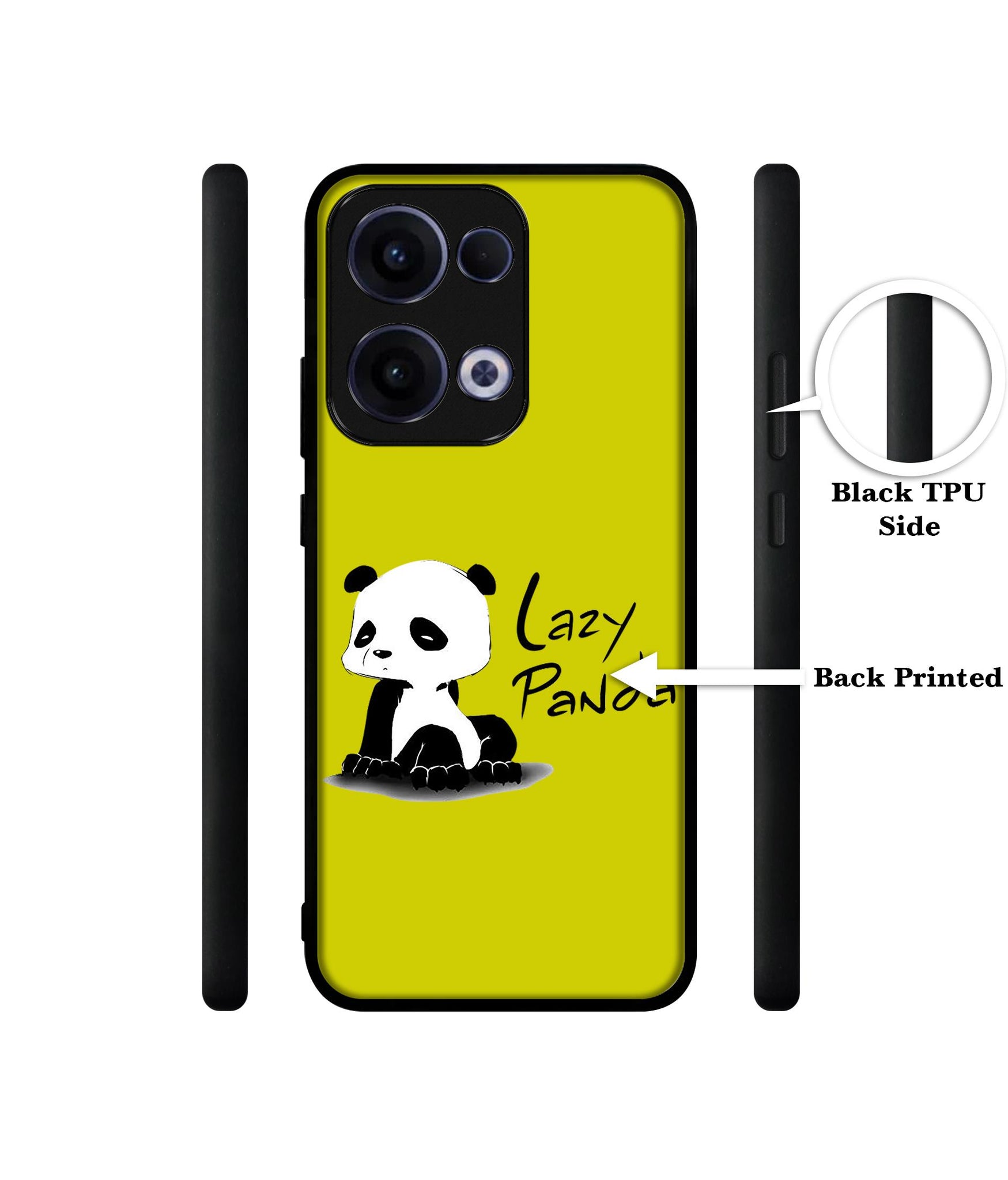 Lazy Panda Designer 2D Printed Back Case Cover for Oppo Reno13 5G