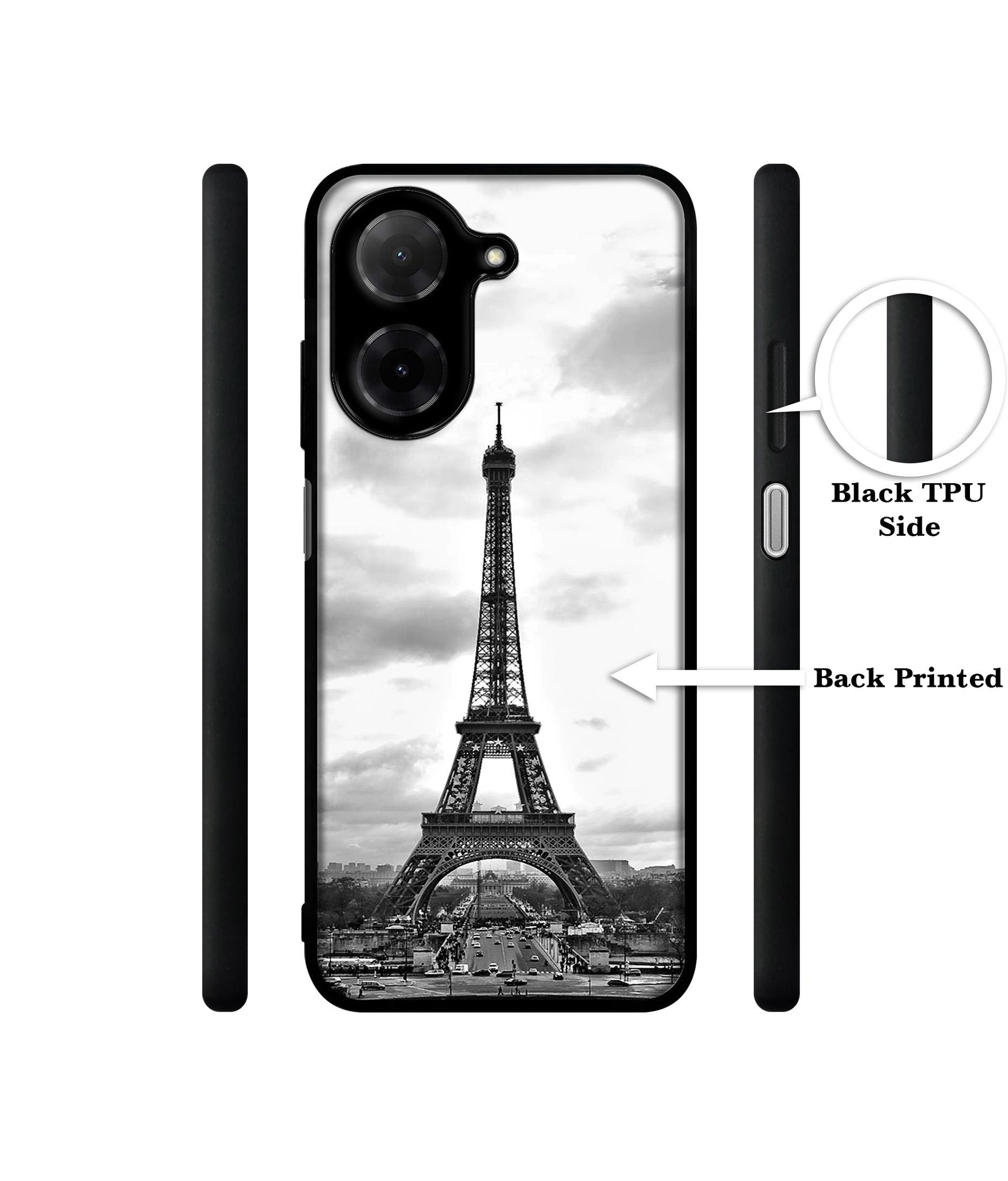 Eiffel Tower Designer 2D Printed Back Case Cover for Poco C71 4G / Mi Redmi A5 4G