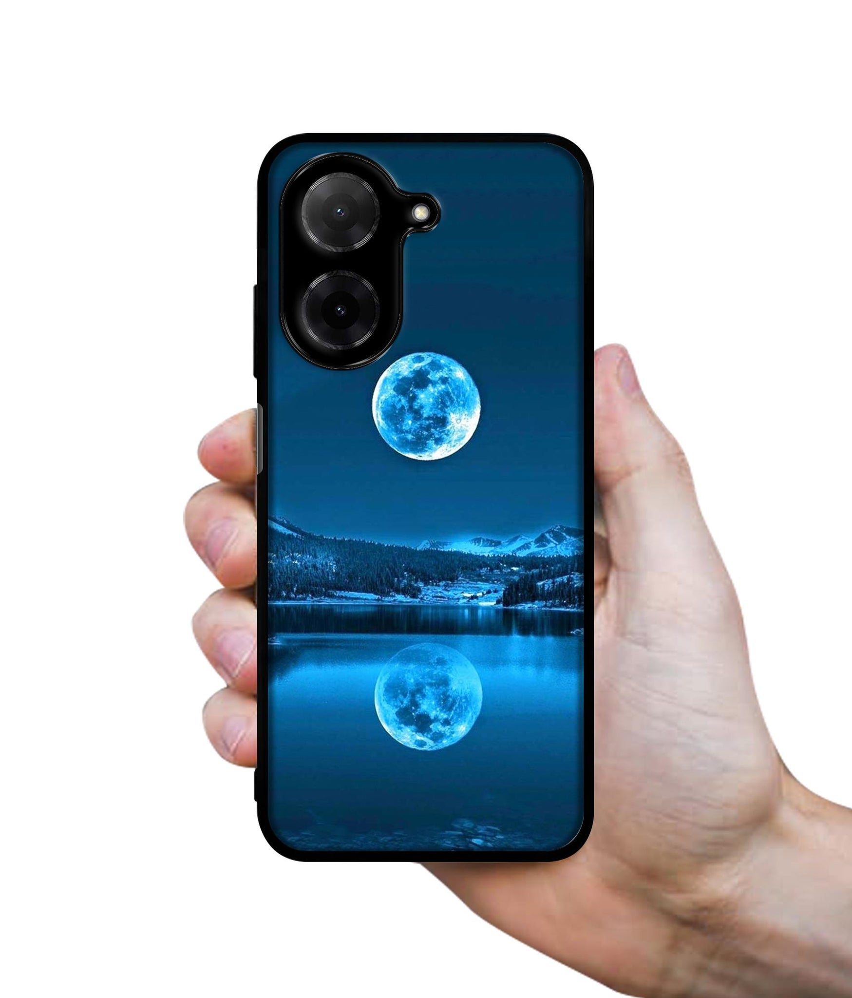Awesome Moon Designer 2D Printed Back Case Cover for Poco C71 4G / Mi Redmi A5 4G