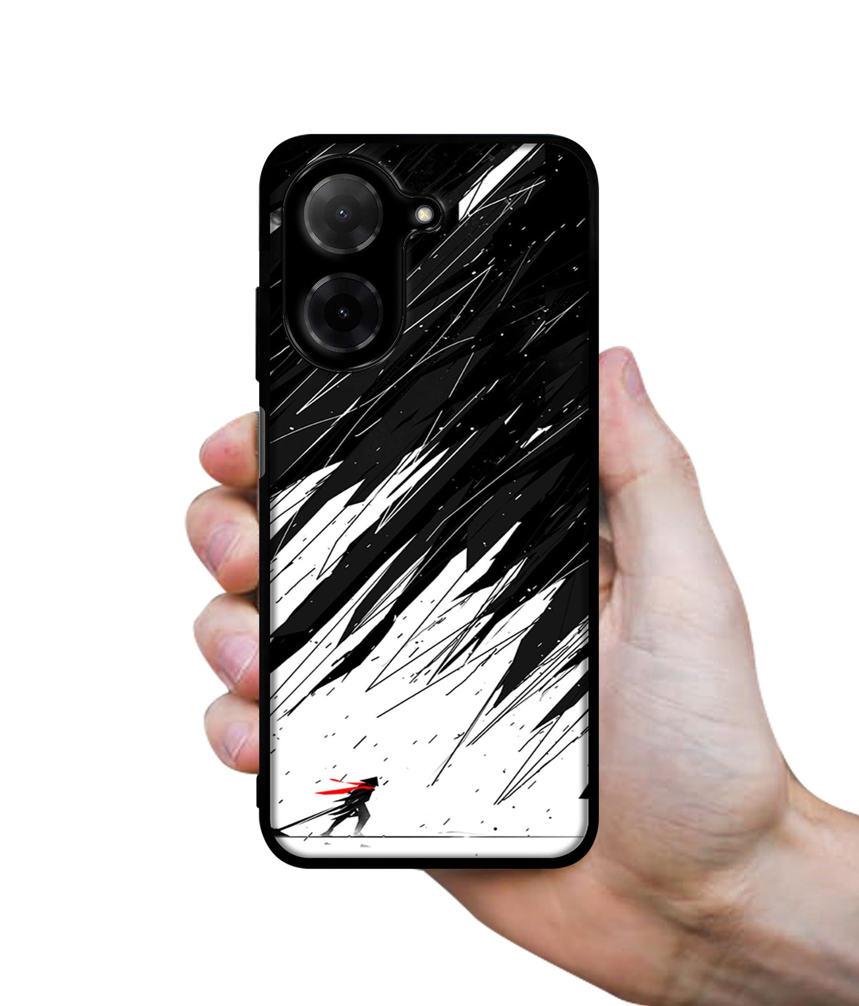 Geometric Strom Designer 2D Printed Back Case Cover for Poco C71 4G / Mi Redmi A5 4G
