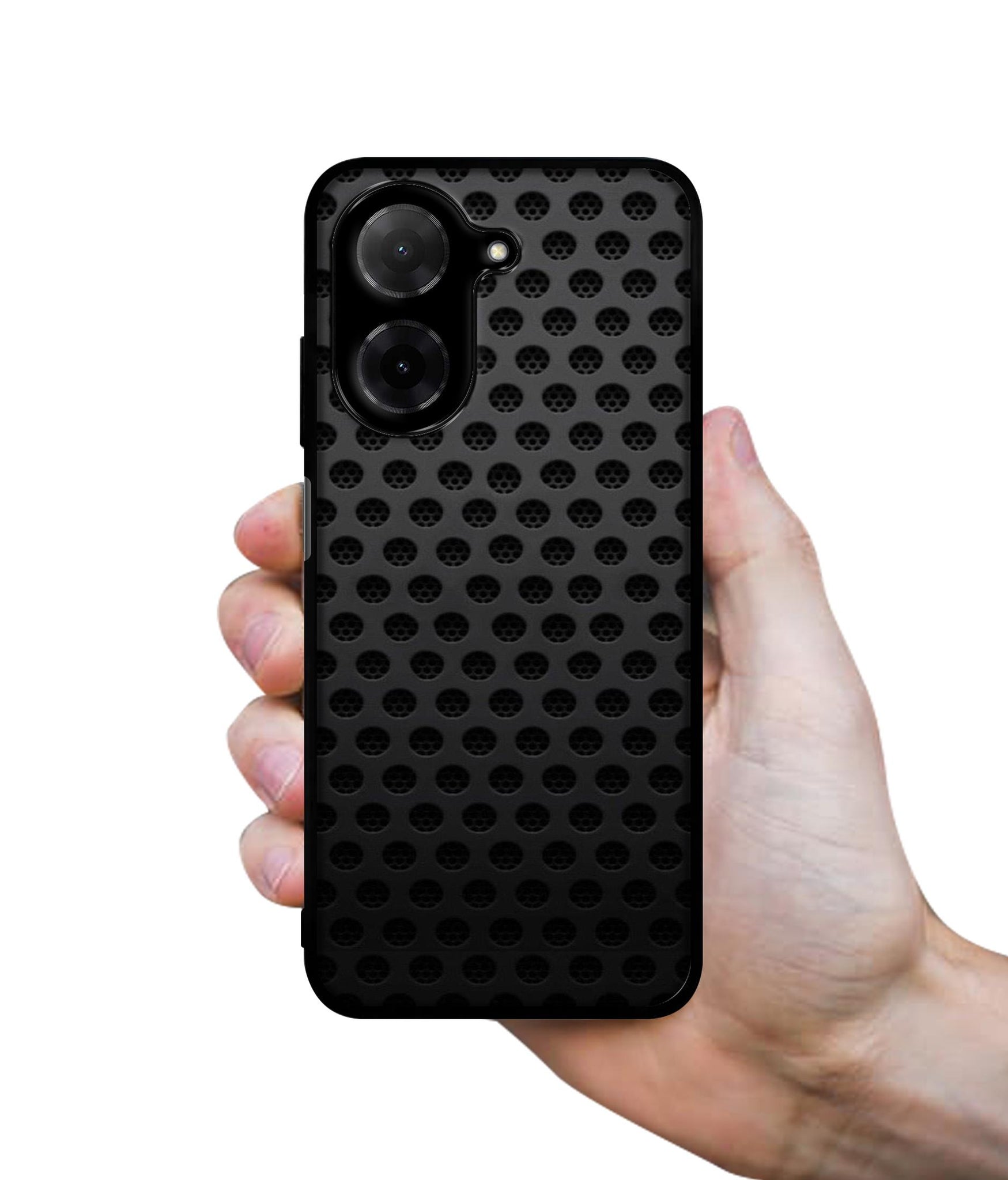 Black Circle Designer 2D Printed Back Case Cover for Poco C71 4G / Mi Redmi A5 4G