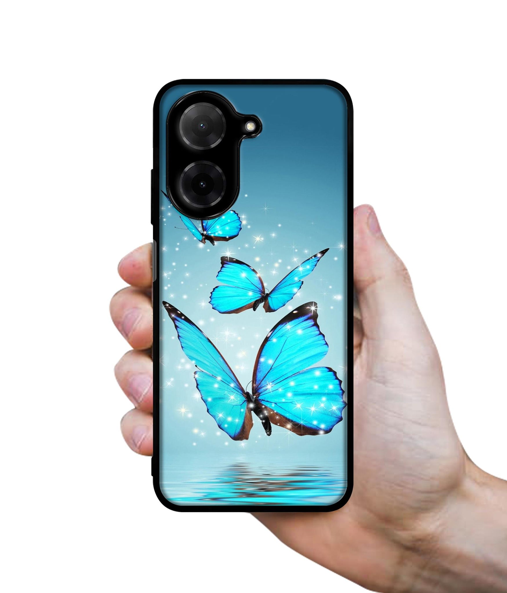 Flying Butterflies Designer 2D Printed Back Case Cover for Poco C71 4G / Mi Redmi A5 4G
