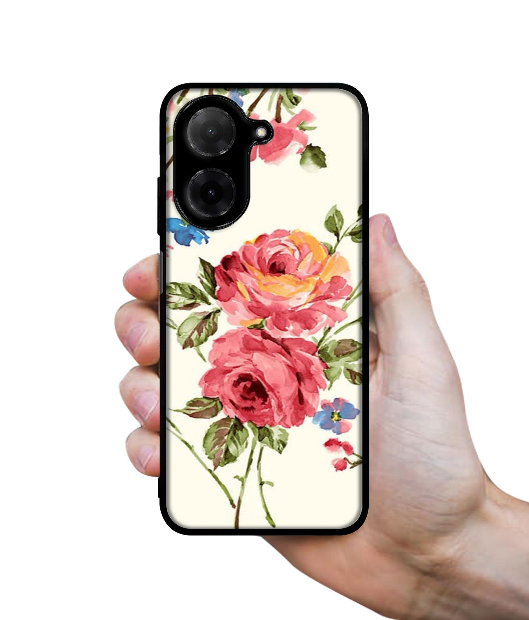 Vintage Painting Flower Designer 2D Printed Back Case Cover for Poco C71 4G / Mi Redmi A5 4G