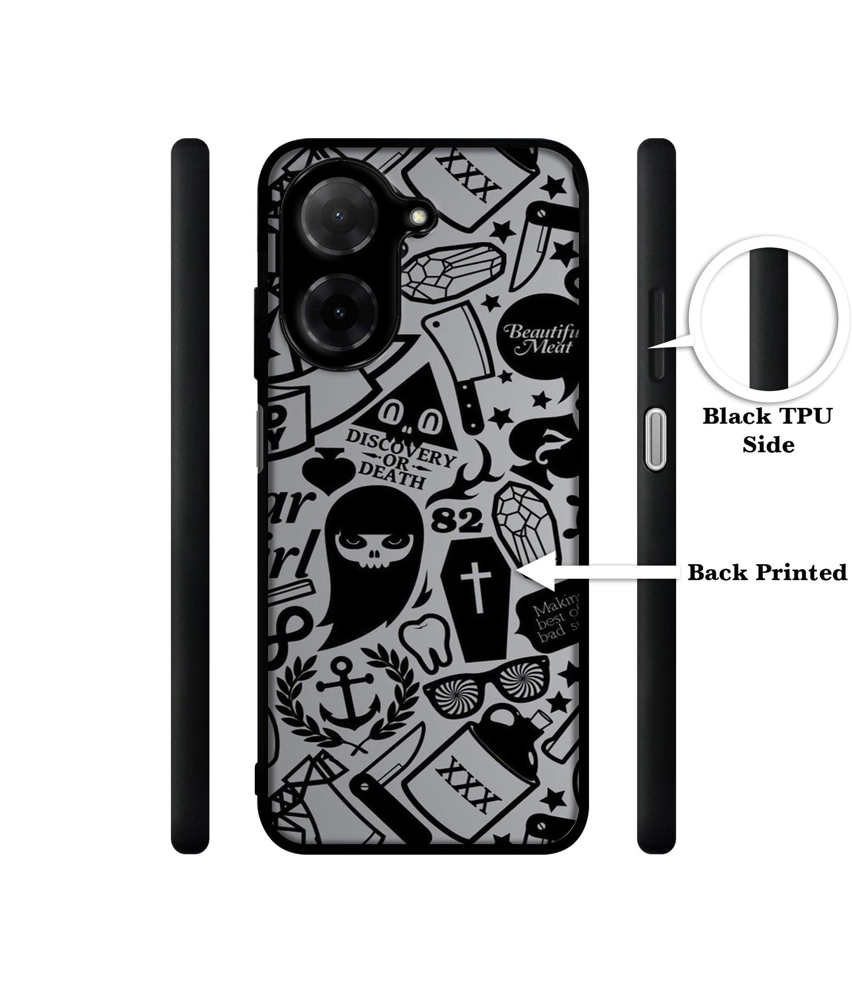 Discover Or Death Designer 2D Printed Back Case Cover for Poco C71 4G / Mi Redmi A5 4G