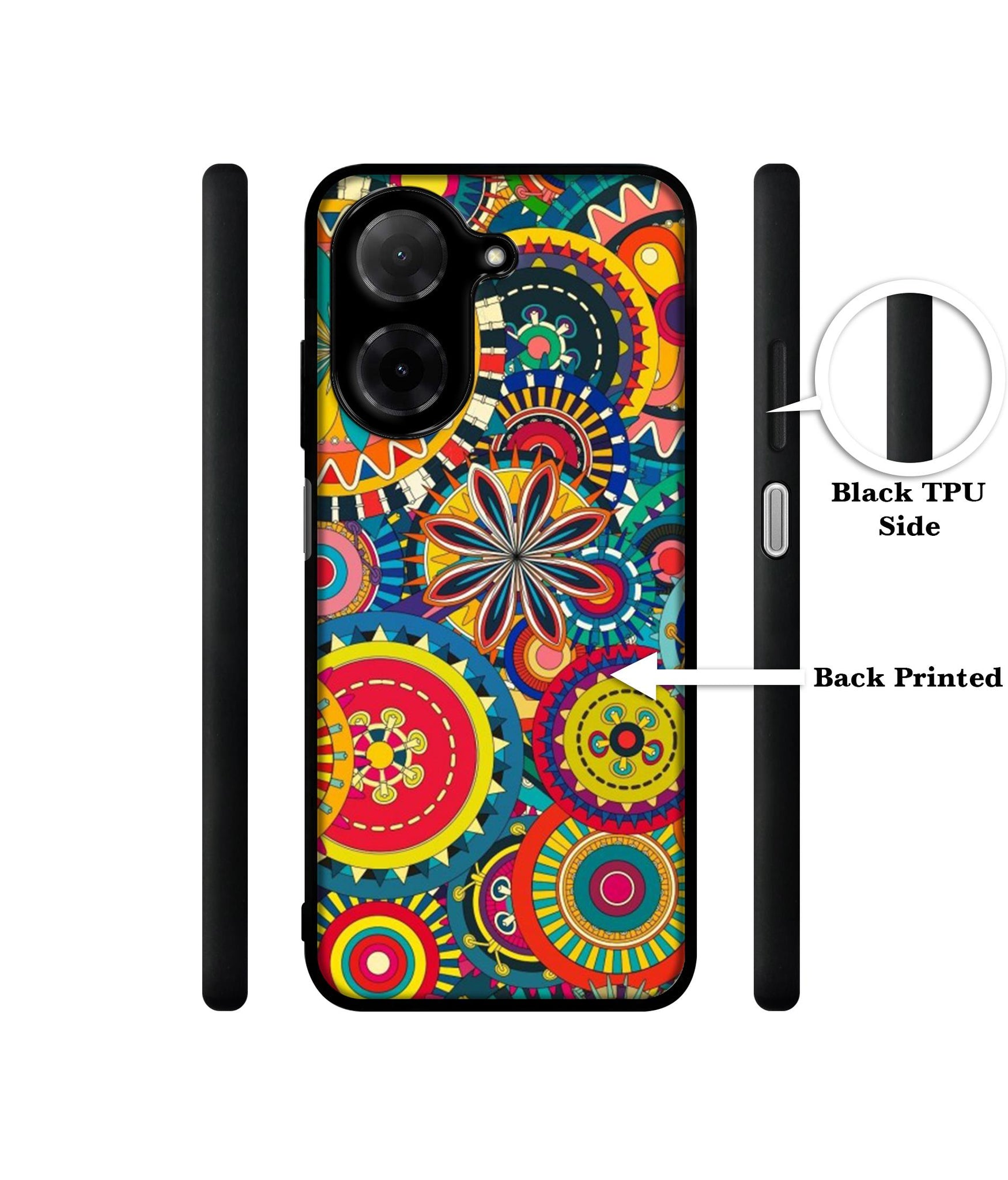 Ring Pattern Print Designer 2D Printed Back Case Cover for Poco C71 4G / Mi Redmi A5 4G