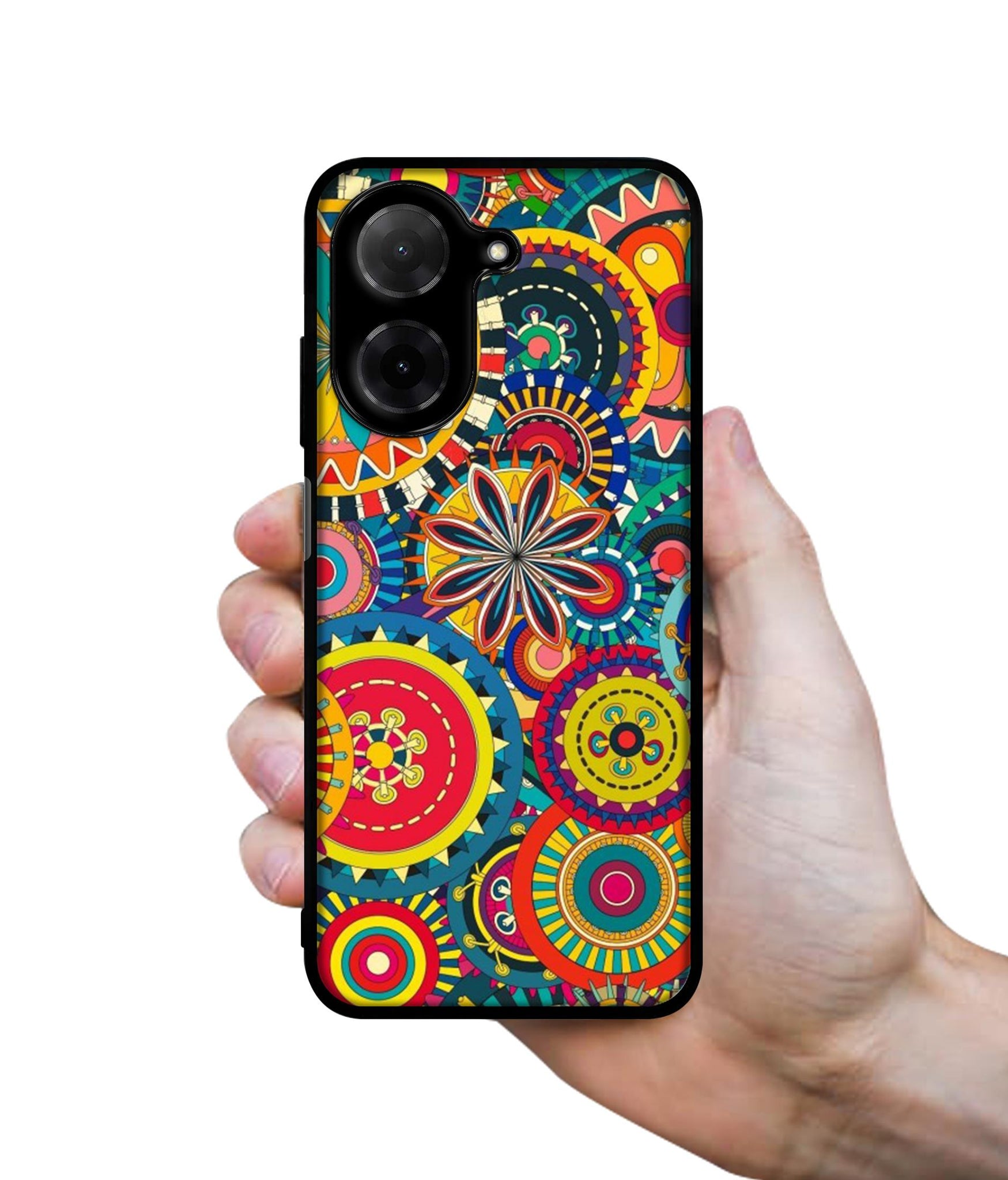 Ring Pattern Print Designer 2D Printed Back Case Cover for Poco C71 4G / Mi Redmi A5 4G