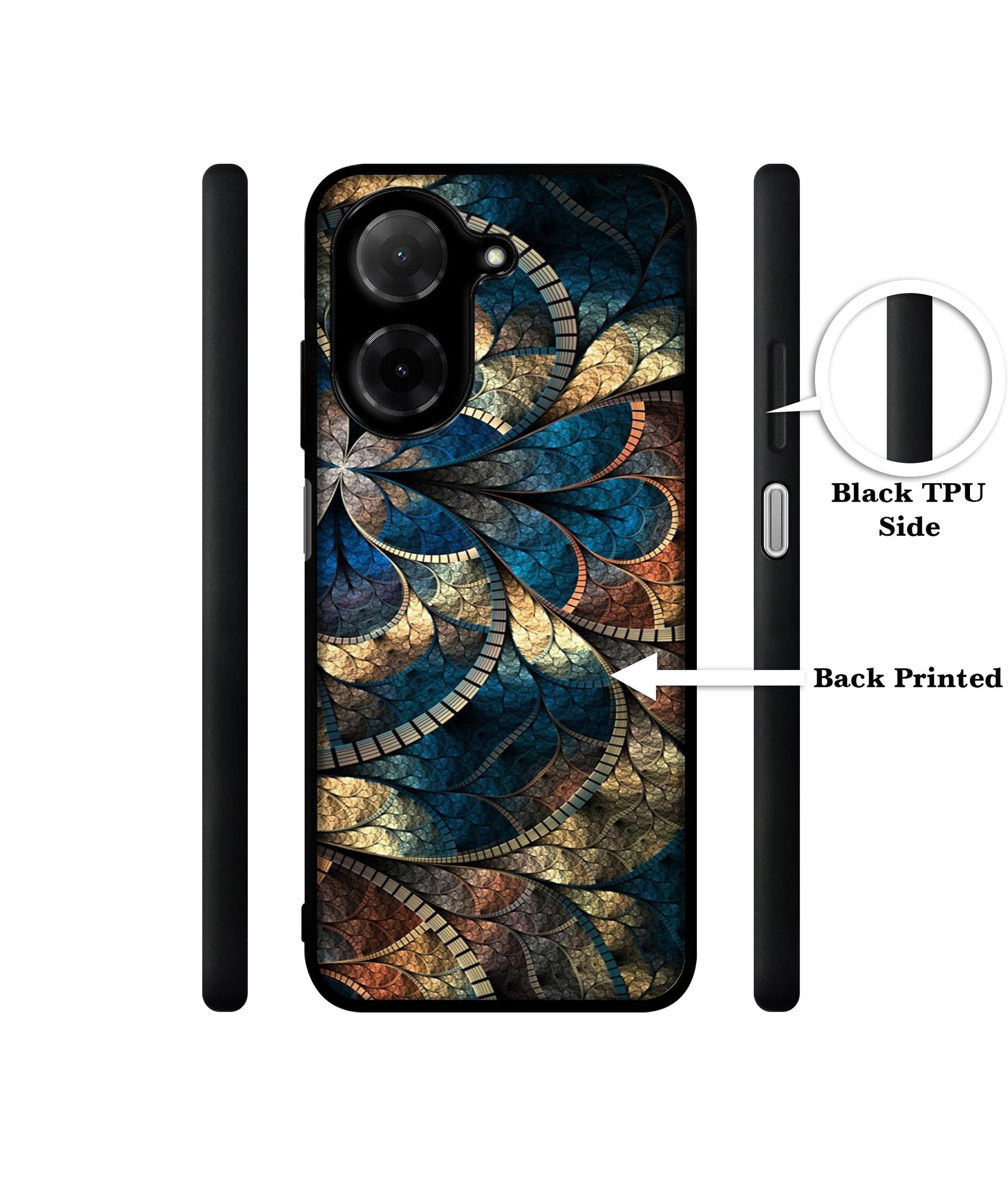 Fractional Pattern Designer 2D Printed Back Case Cover for Poco C71 4G / Mi Redmi A5 4G