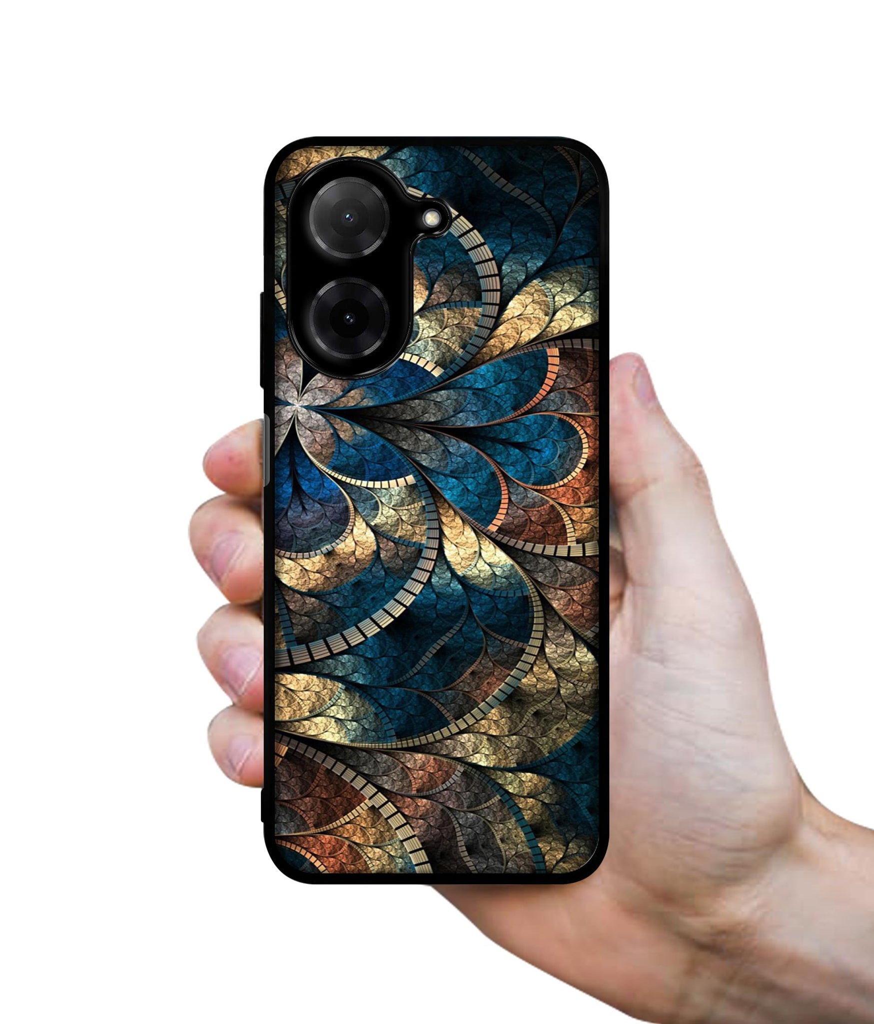 Fractional Pattern Designer 2D Printed Back Case Cover for Poco C71 4G / Mi Redmi A5 4G