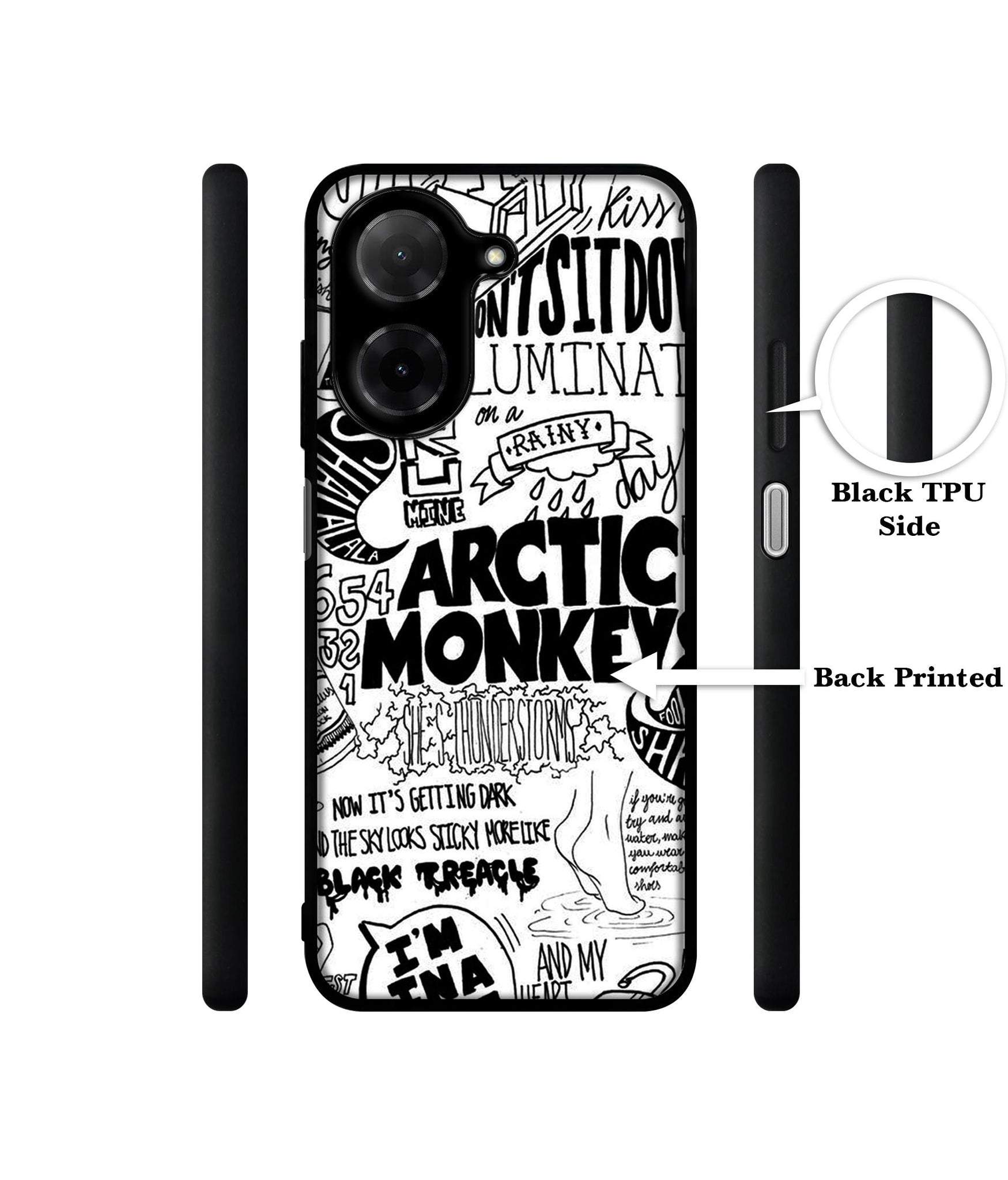 Arctic Monkeys Pattern Designer 2D Printed Back Case Cover for Poco C71 4G / Mi Redmi A5 4G