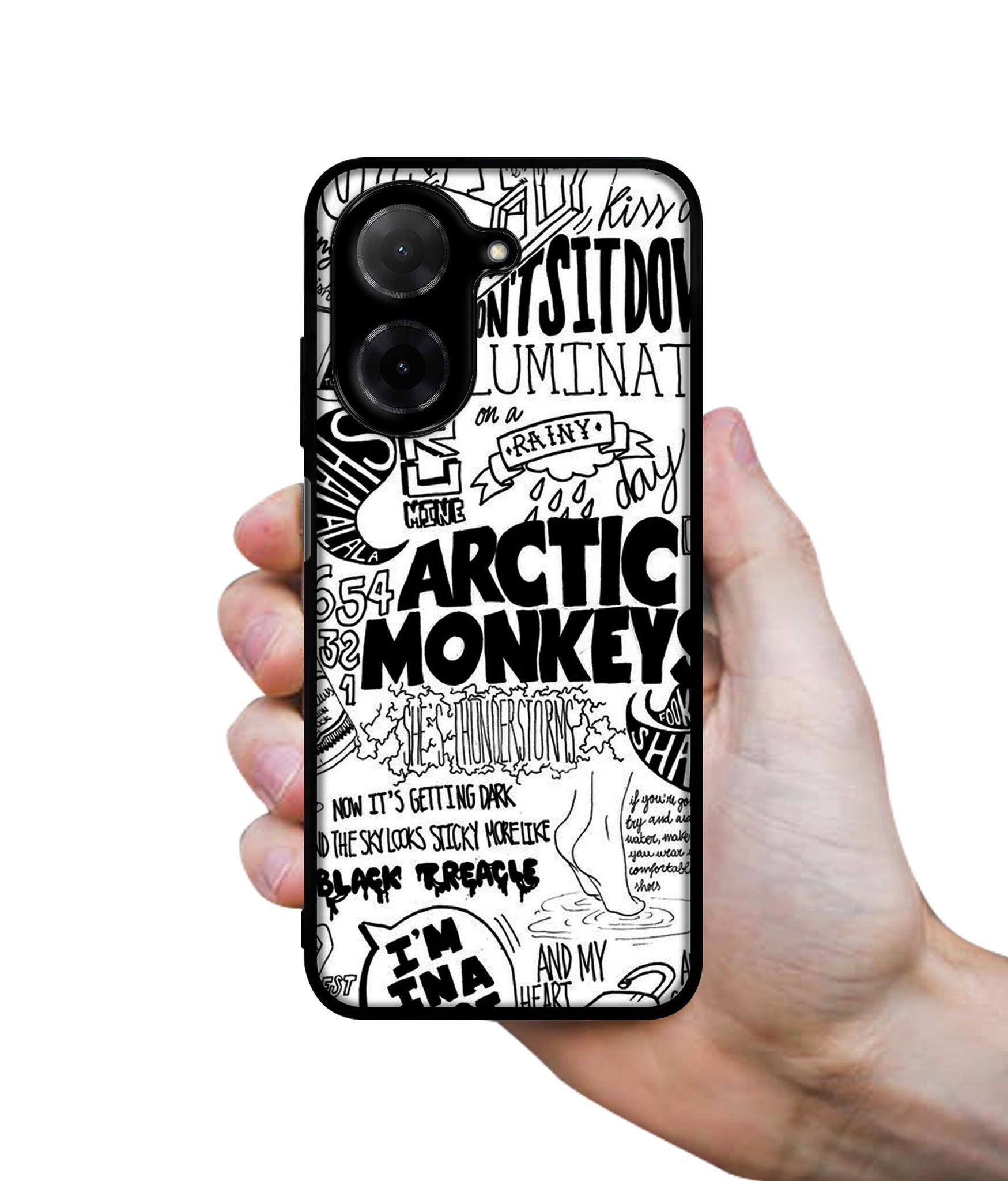 Arctic Monkeys Pattern Designer 2D Printed Back Case Cover for Poco C71 4G / Mi Redmi A5 4G
