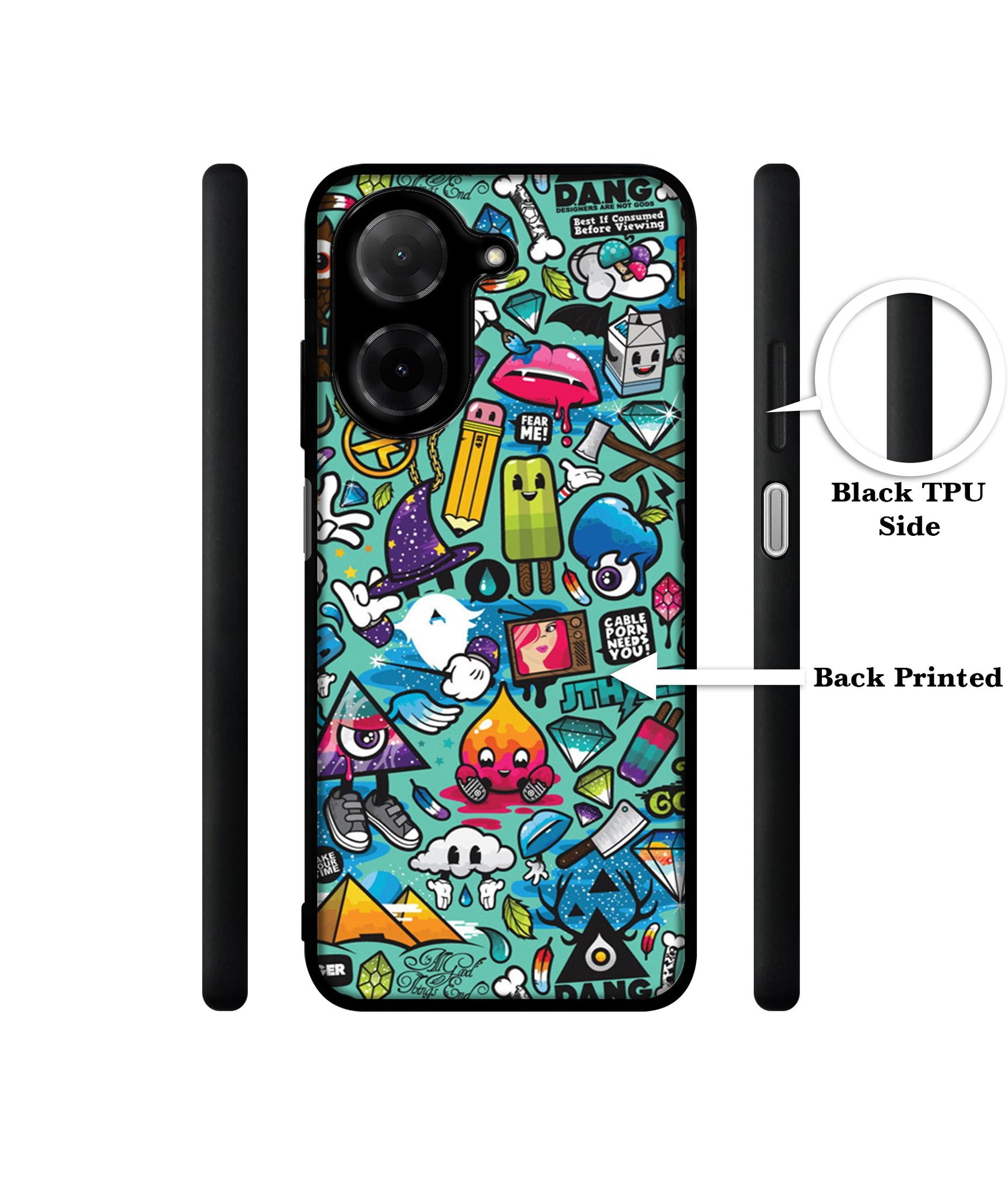 Crazy Designer 2D Printed Back Case Cover for Poco C71 4G / Mi Redmi A5 4G