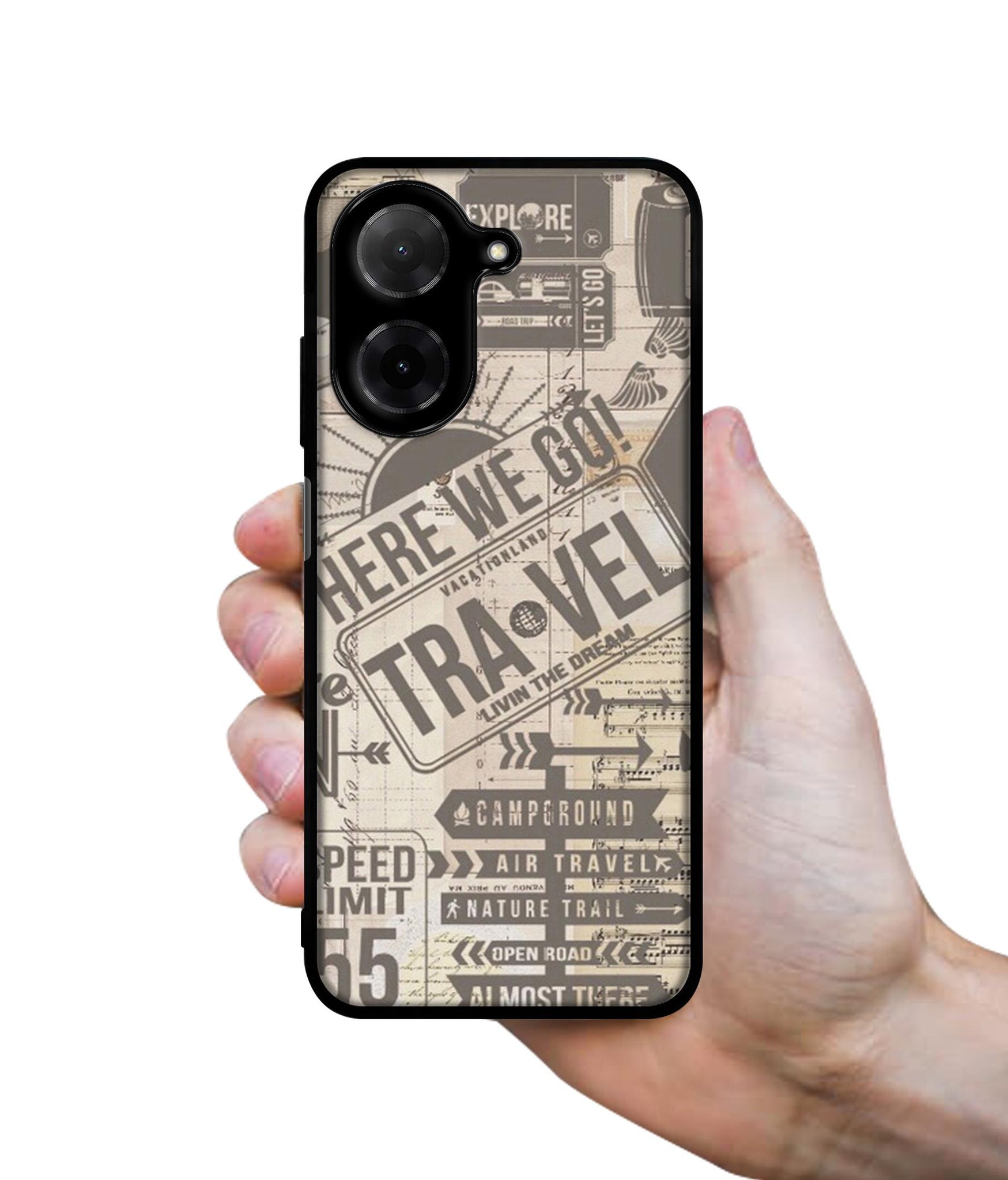 Travel Designer 2D Printed Back Case Cover for Poco C71 4G / Mi Redmi A5 4G