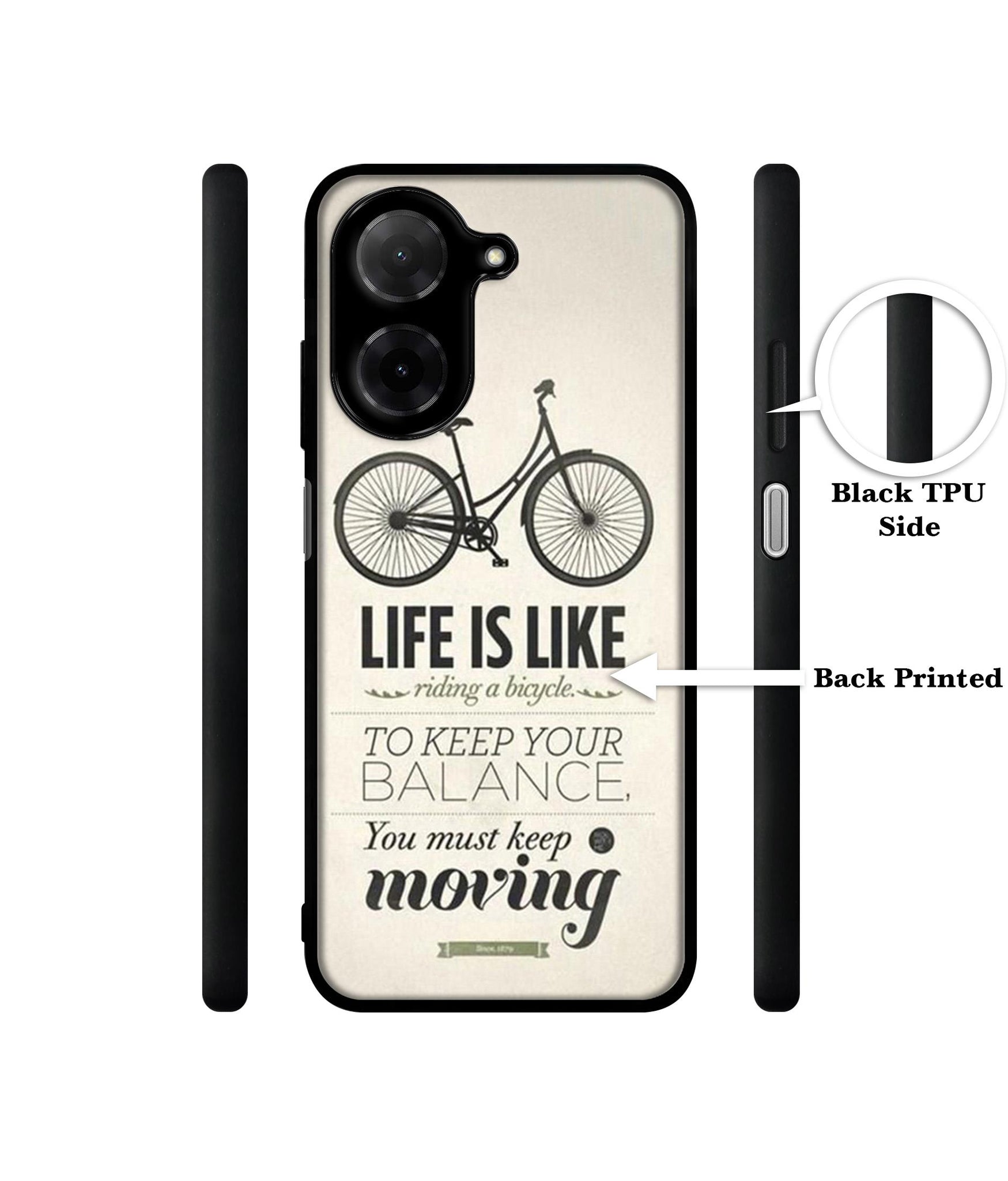 Life is Like Moving Designer 2D Printed Back Case Cover for Poco C71 4G / Mi Redmi A5 4G