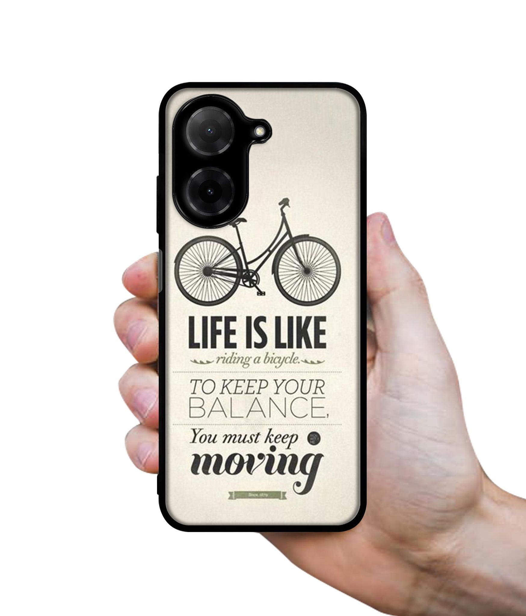 Life is Like Moving Designer 2D Printed Back Case Cover for Poco C71 4G / Mi Redmi A5 4G