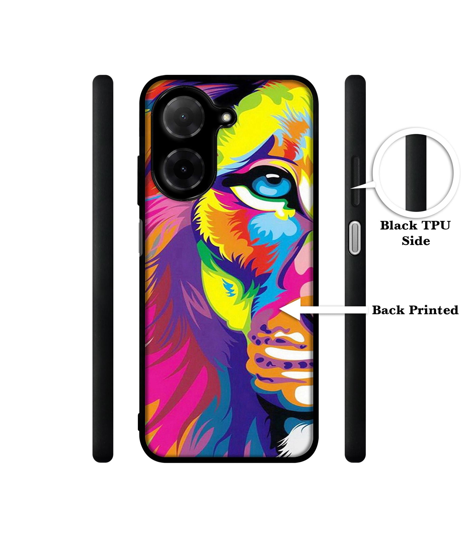 Lion Designer 2D Printed Back Case Cover for Poco C71 4G / Mi Redmi A5 4G