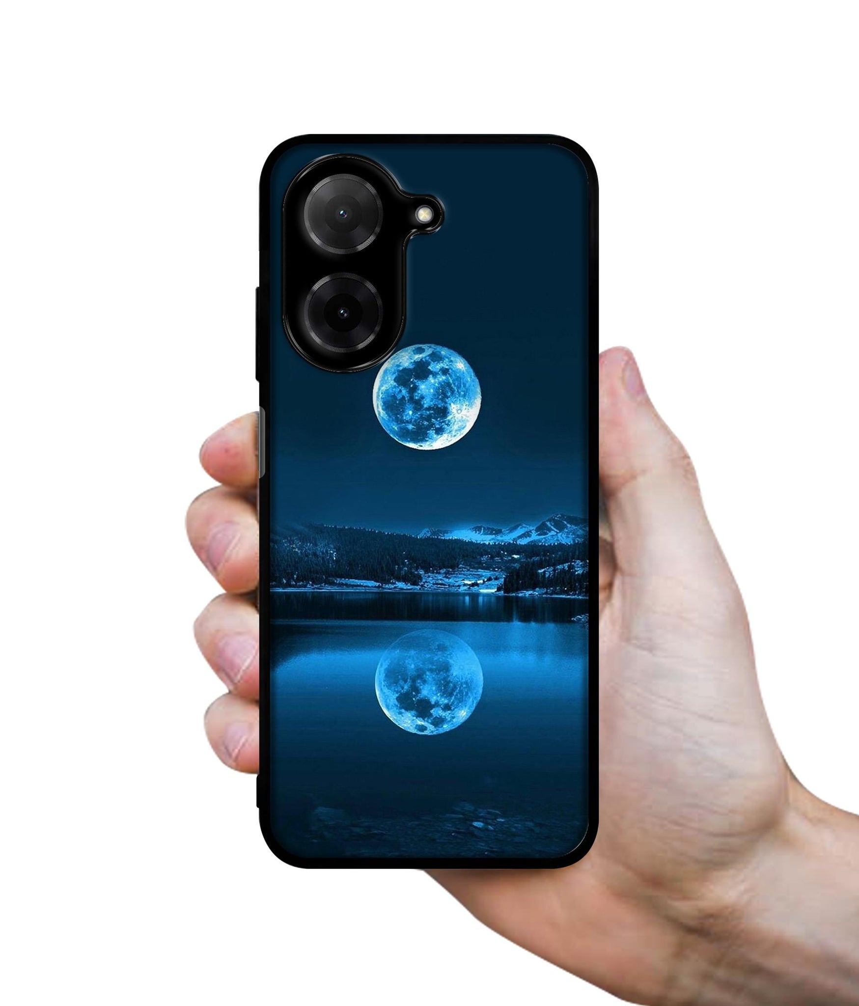 Moon Pattern Print Designer 2D Printed Back Case Cover for Poco C71 4G / Mi Redmi A5 4G