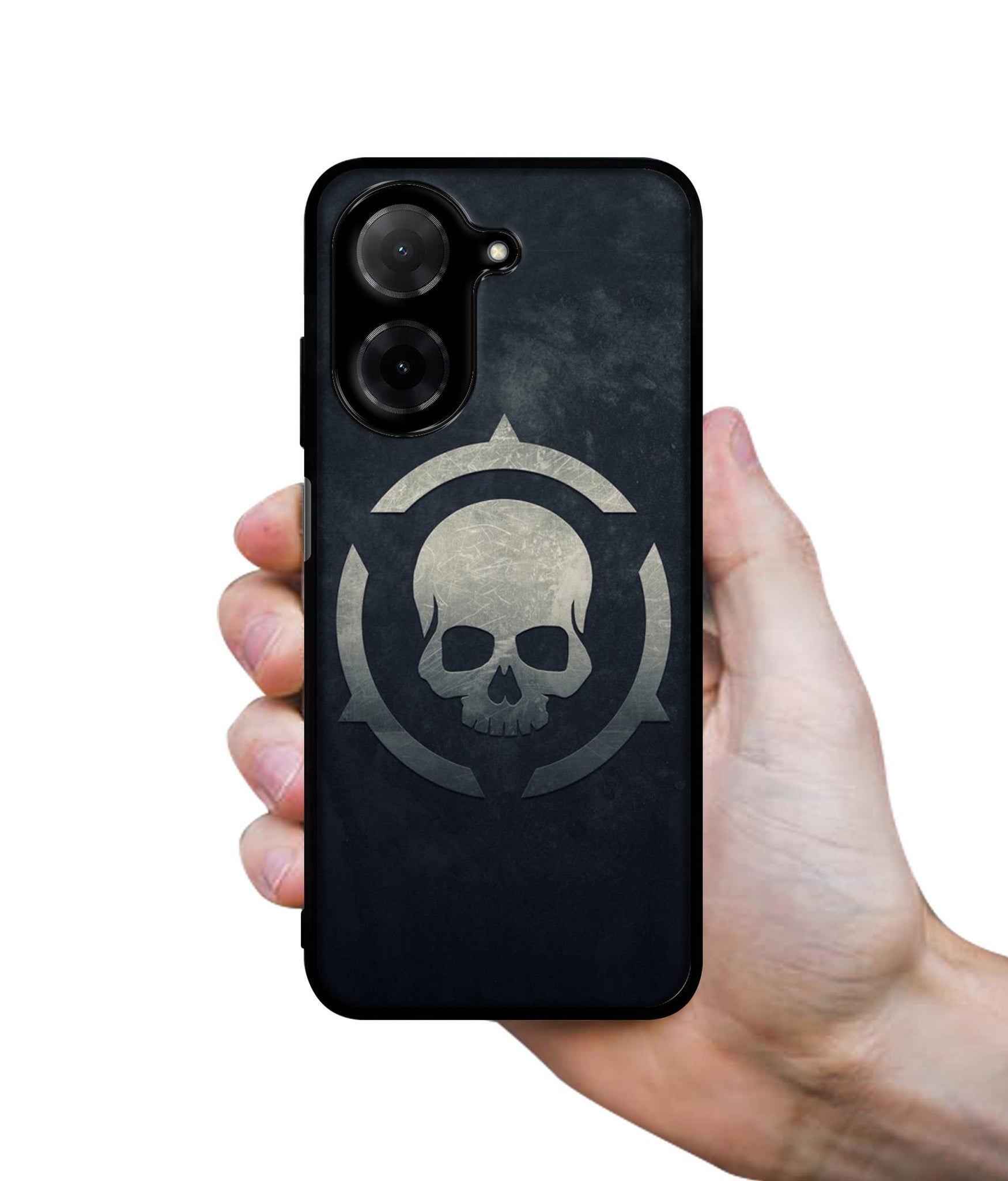 Skull Pattern Print Designer 2D Printed Back Case Cover for Poco C71 4G / Mi Redmi A5 4G
