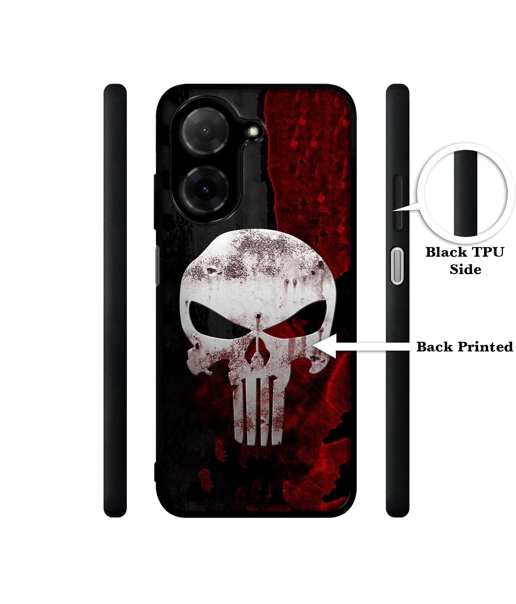 Punisher Skull Designer 2D Printed Back Case Cover for Poco C71 4G / Mi Redmi A5 4G