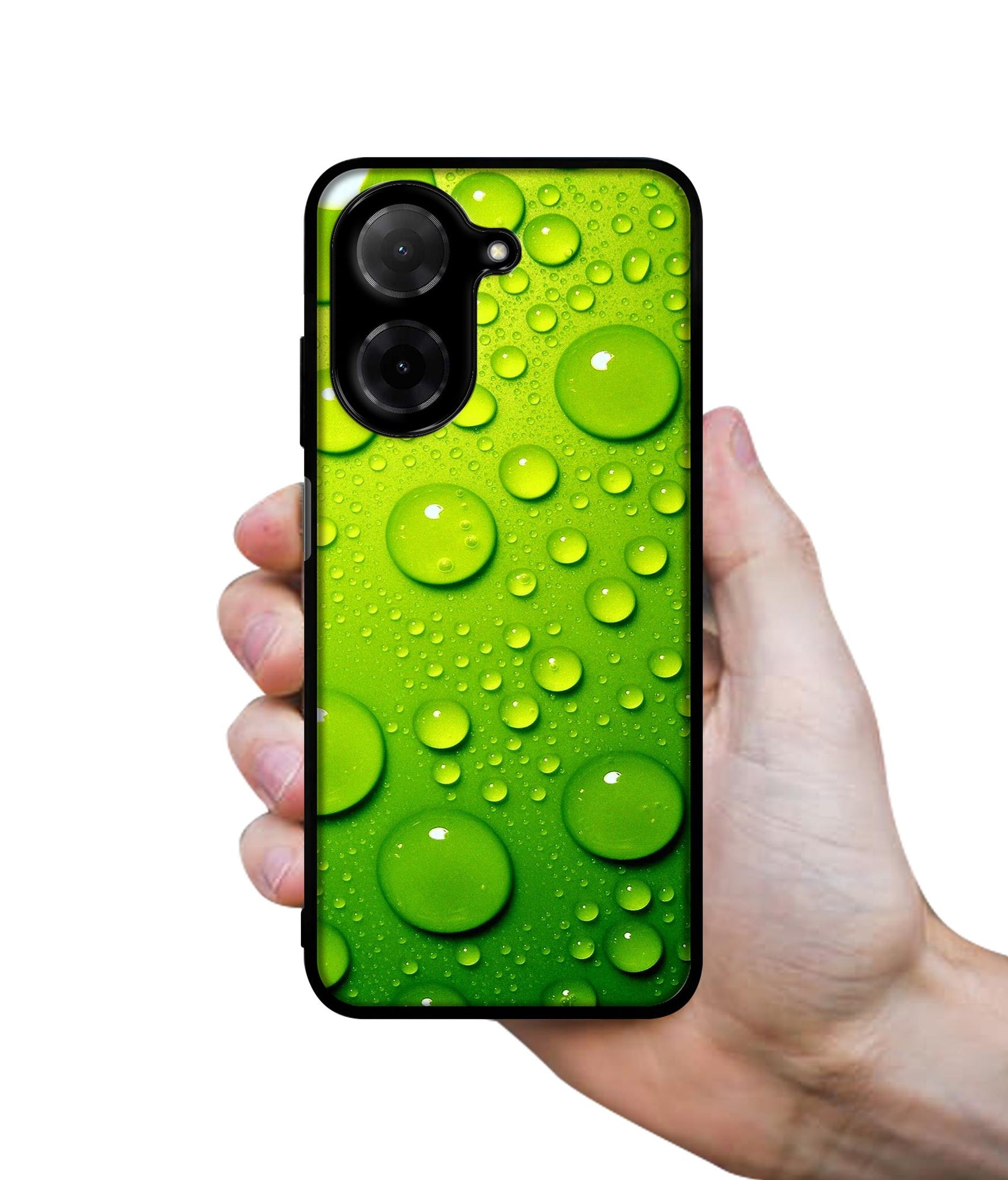 Green Bubbles Designer 2D Printed Back Case Cover for Poco C71 4G / Mi Redmi A5 4G
