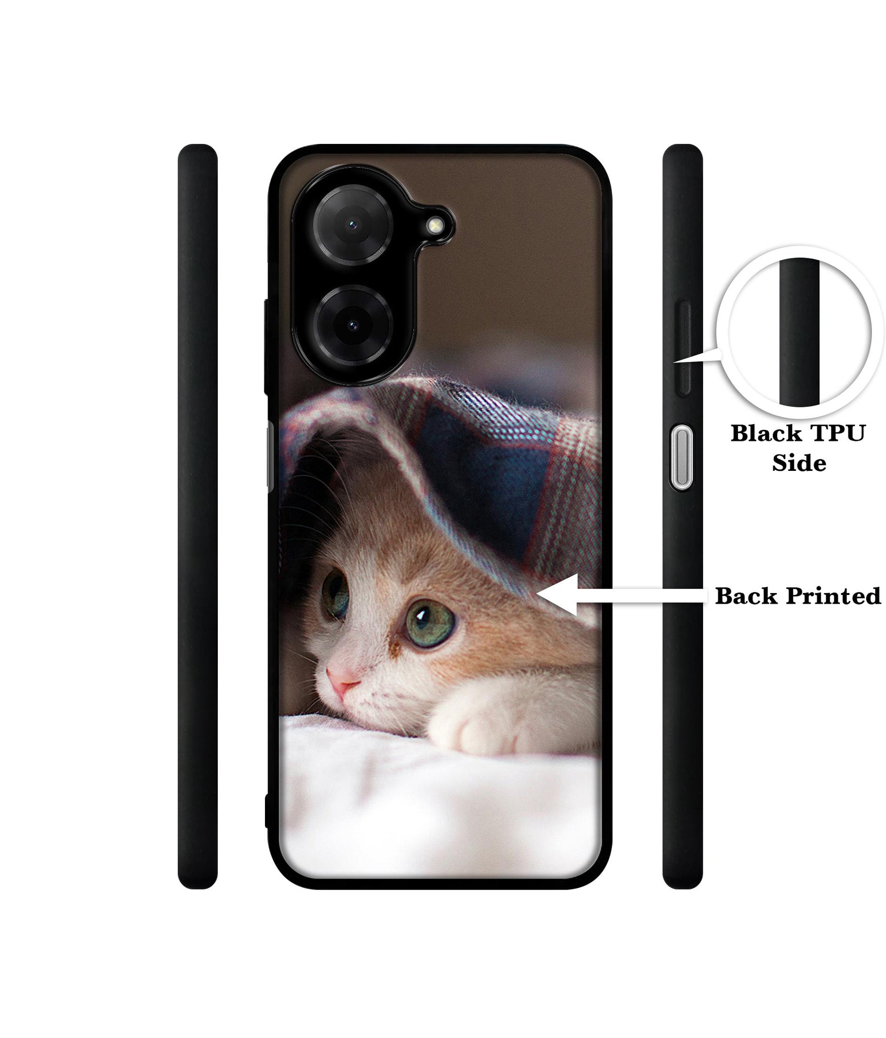 Sleepy Kitten Designer 2D Printed Back Case Cover for Poco C71 4G / Mi Redmi A5 4G
