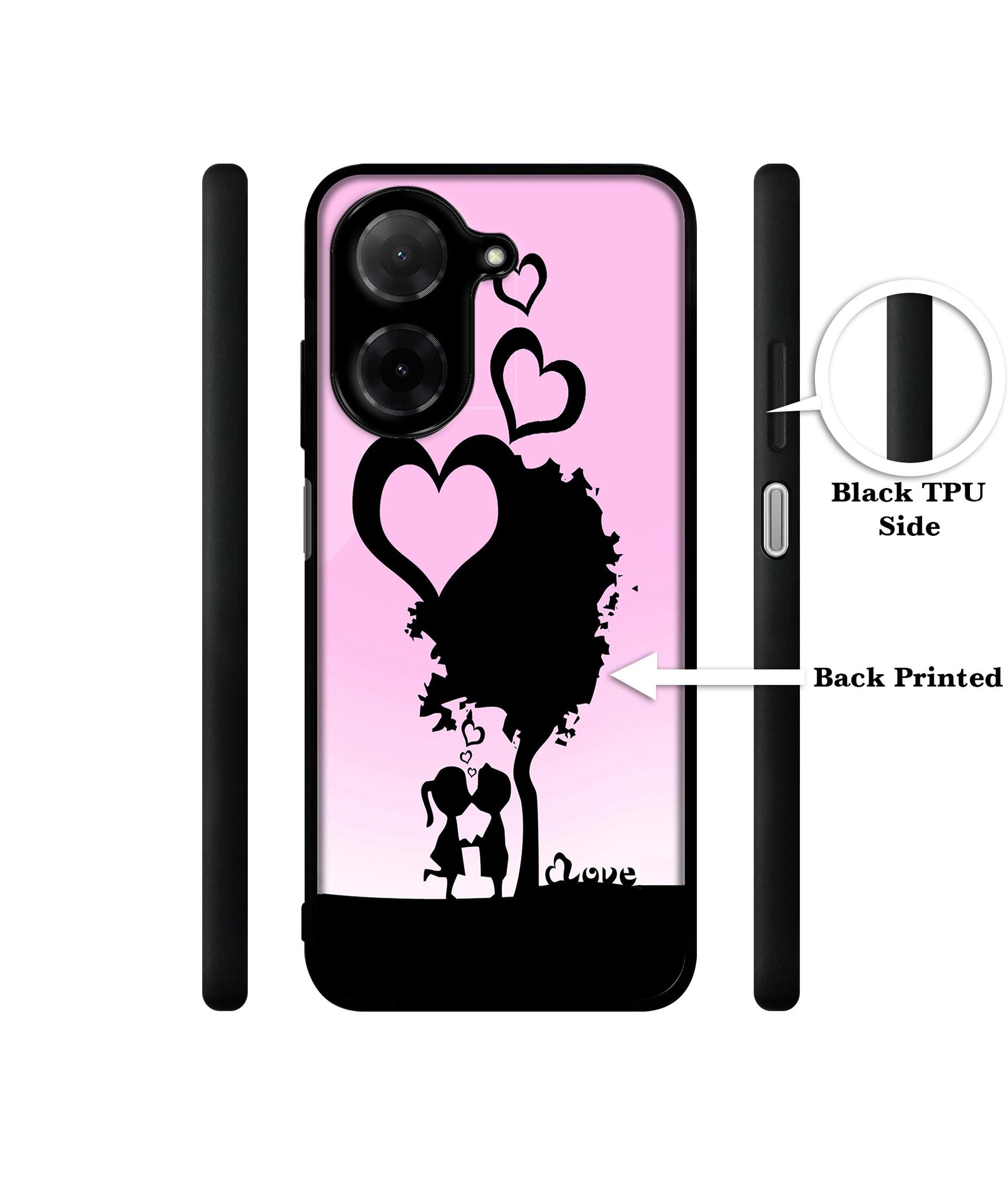 Sweet Love Designer 2D Printed Back Case Cover for Poco C71 4G / Mi Redmi A5 4G