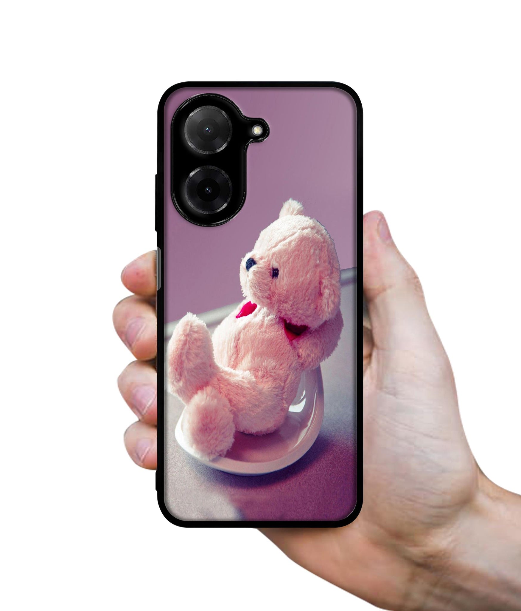 Cute Teddy Bear Designer 2D Printed Back Case Cover for Poco C71 4G / Mi Redmi A5 4G