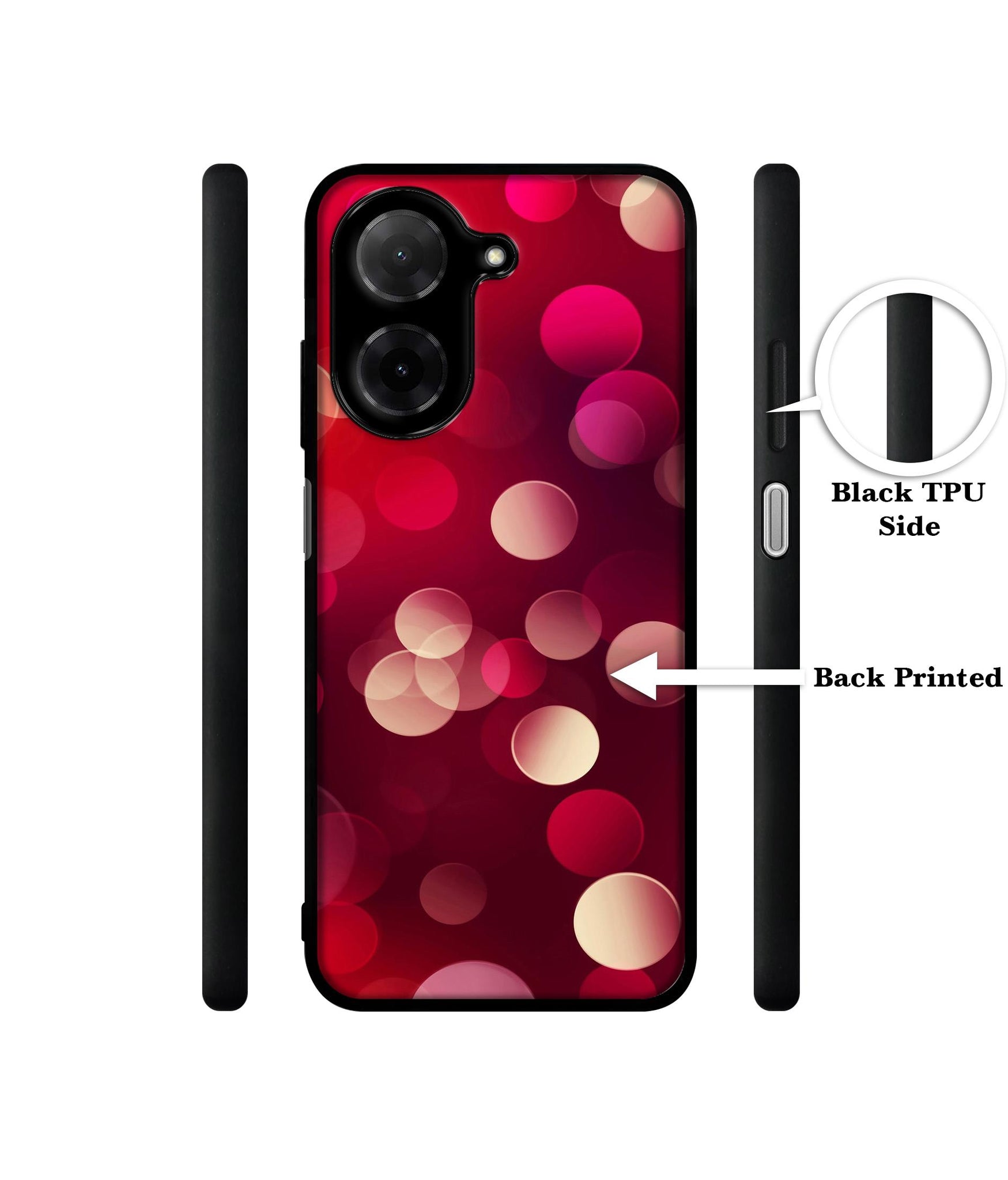 3D Circles Designer 2D Printed Back Case Cover for Poco C71 4G / Mi Redmi A5 4G