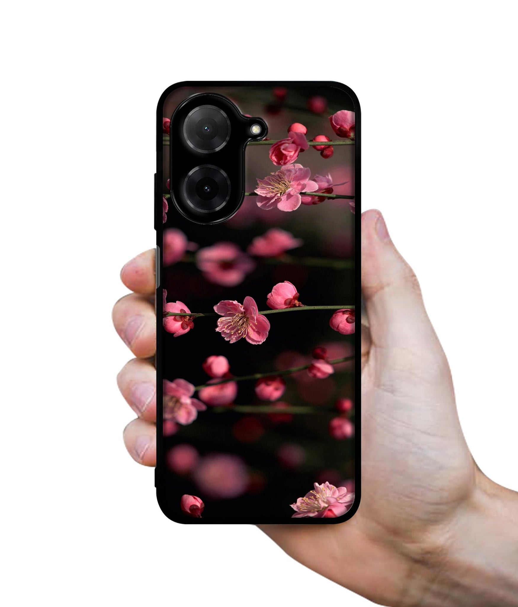 Pink Flowers Designer 2D Printed Back Case Cover for Poco C71 4G / Mi Redmi A5 4G