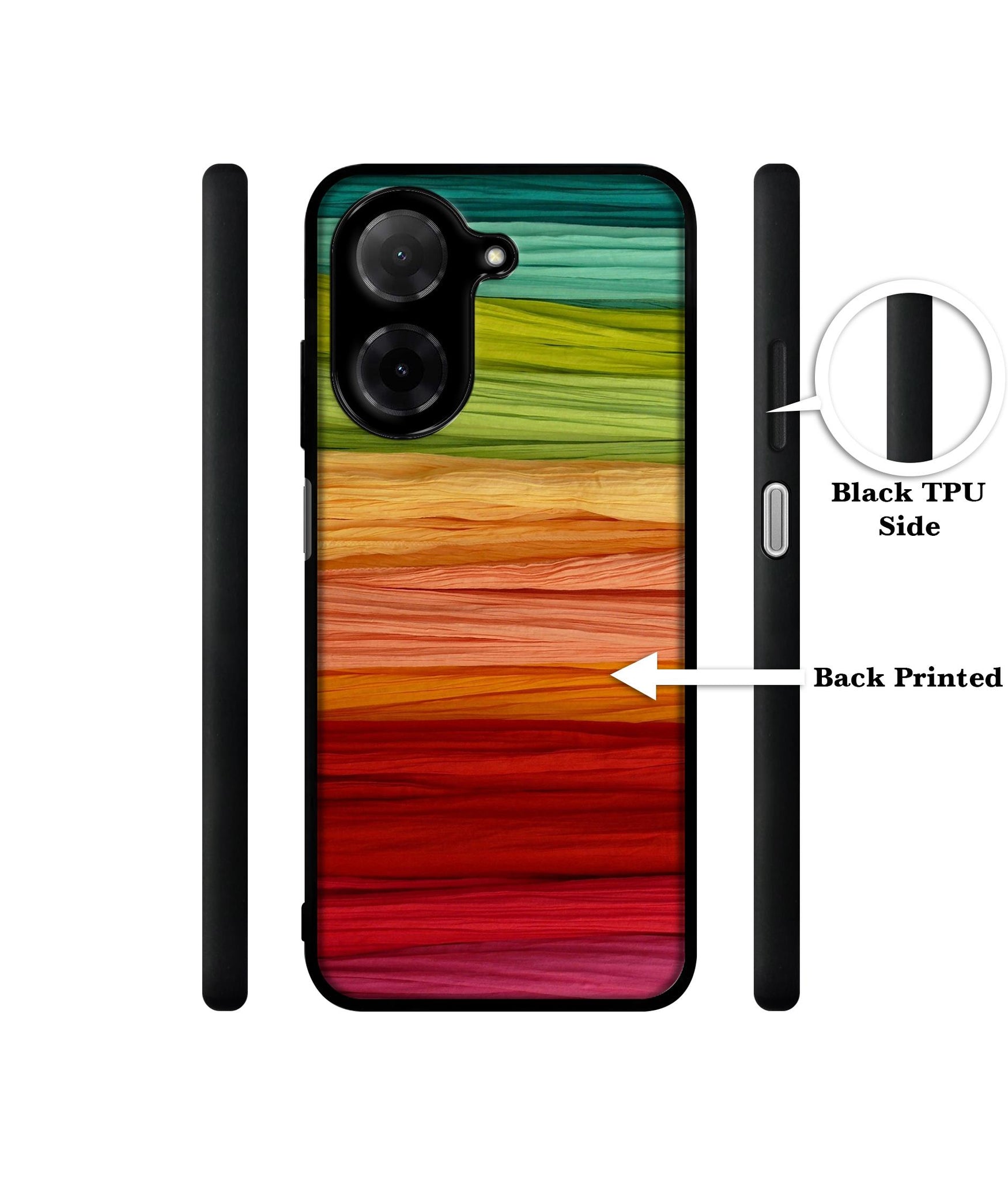 Colorful Thread Designer 2D Printed Back Case Cover for Poco C71 4G / Mi Redmi A5 4G