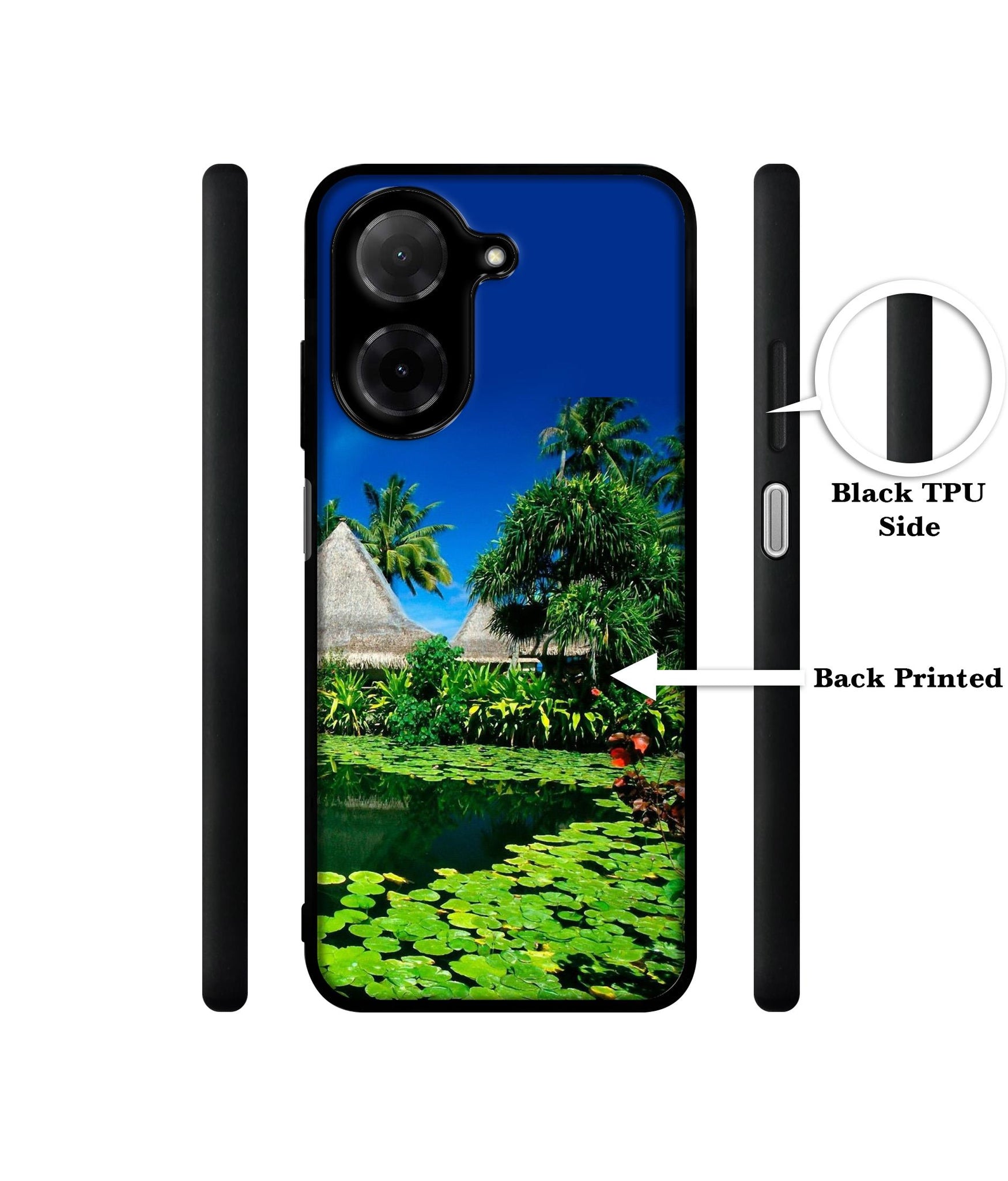 Tropics Water Designer 2D Printed Back Case Cover for Poco C71 4G / Mi Redmi A5 4G