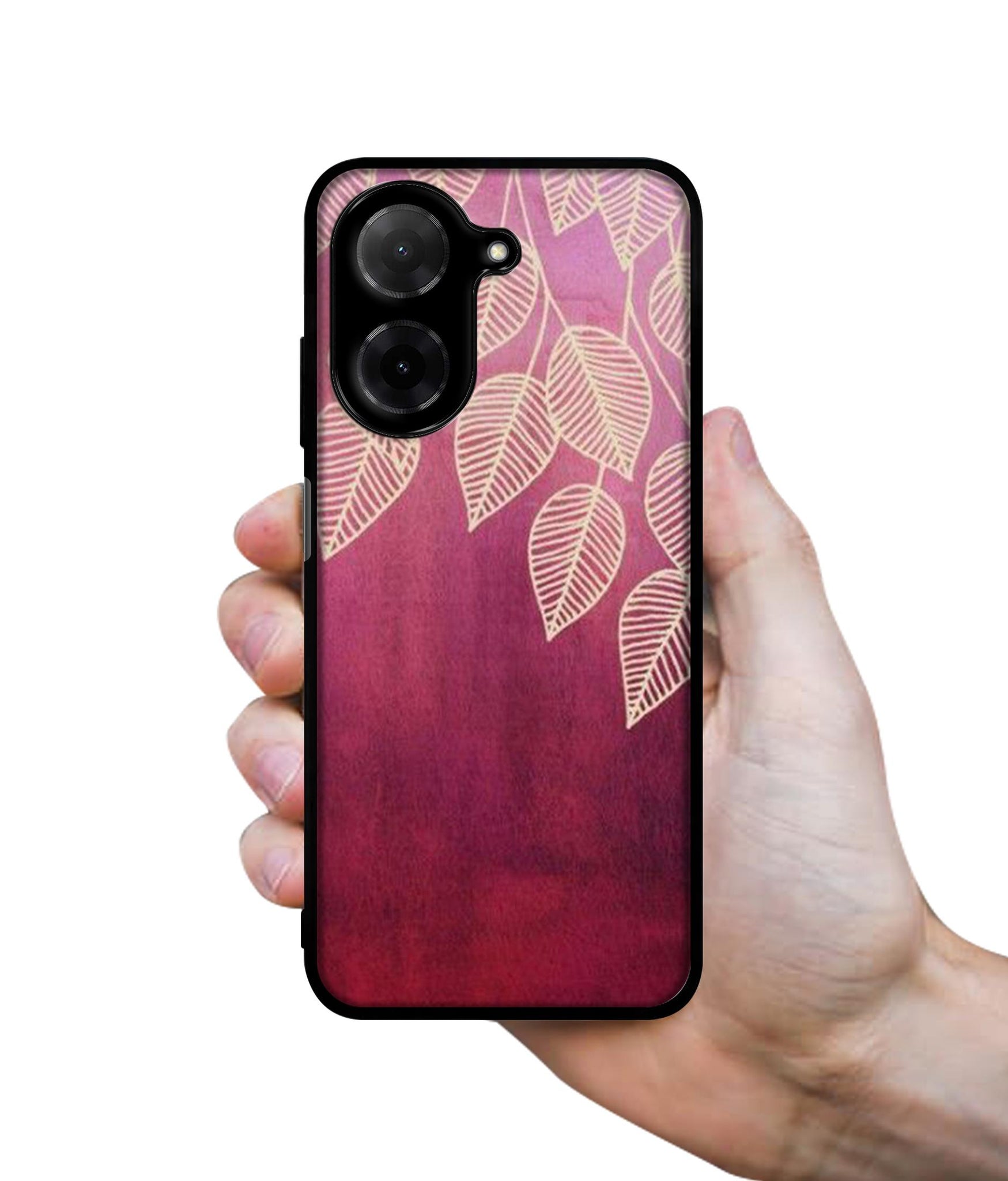 Leaf Pattern Designer 2D Printed Back Case Cover for Poco C71 4G / Mi Redmi A5 4G