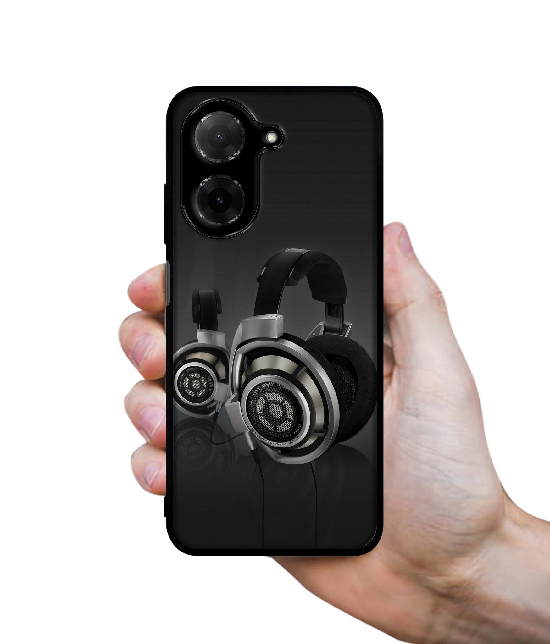 Head Phone Designer 2D Printed Back Case Cover for Poco C71 4G / Mi Redmi A5 4G