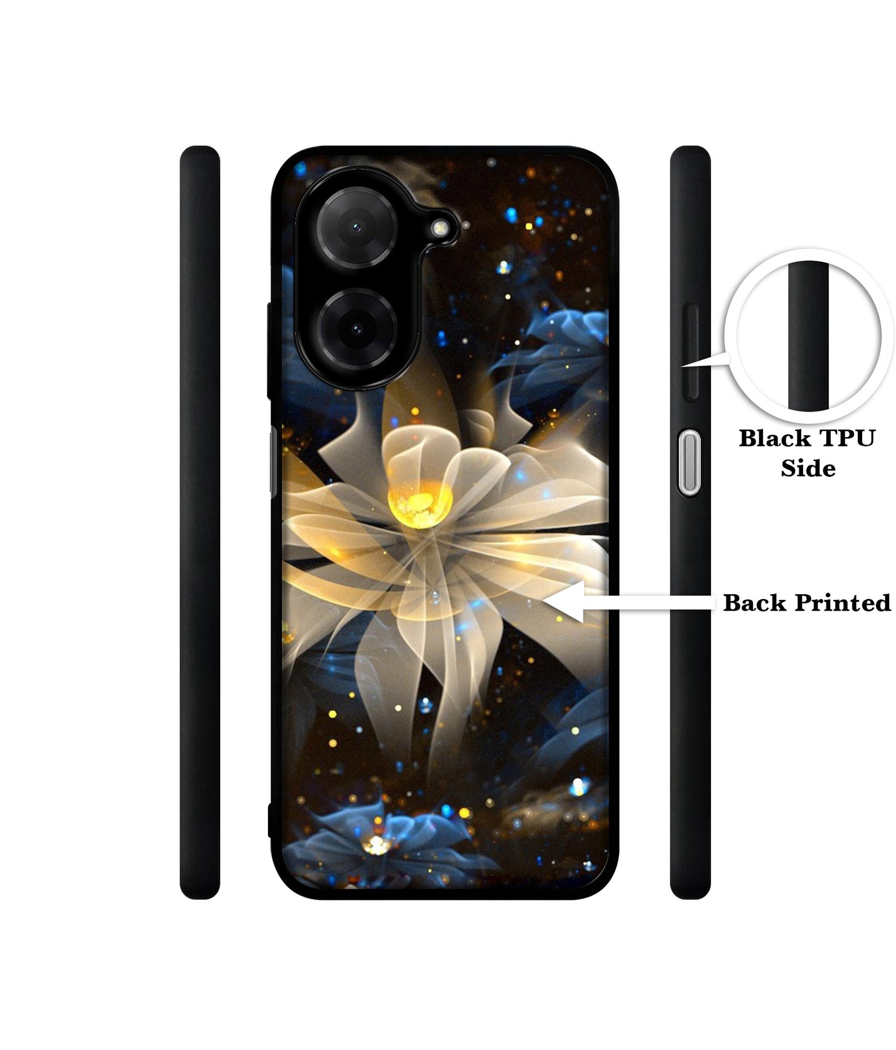 Art Flower Designer 2D Printed Back Case Cover for Poco C71 4G / Mi Redmi A5 4G