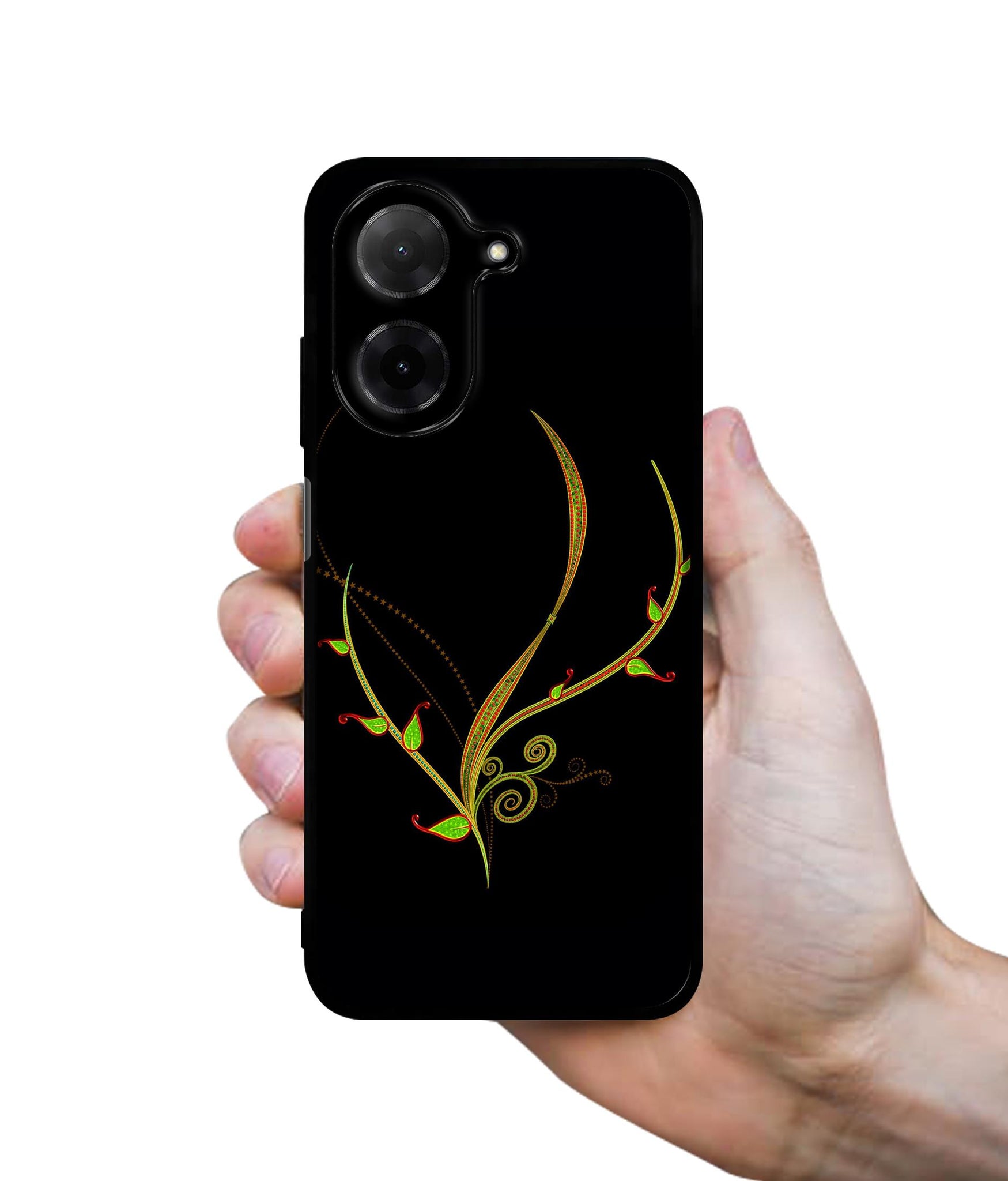 Yellow Pattern Designer 2D Printed Back Case Cover for Poco C71 4G / Mi Redmi A5 4G