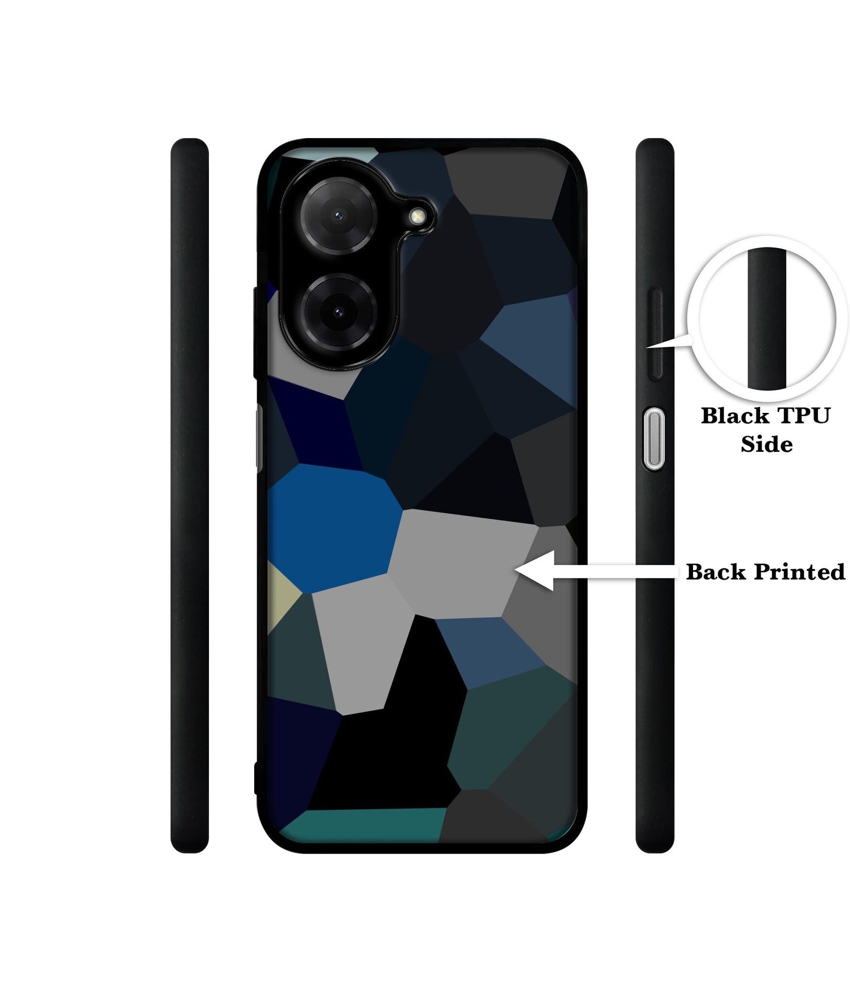 Mathematical Shape Designer 2D Printed Back Case Cover for Poco C71 4G / Mi Redmi A5 4G