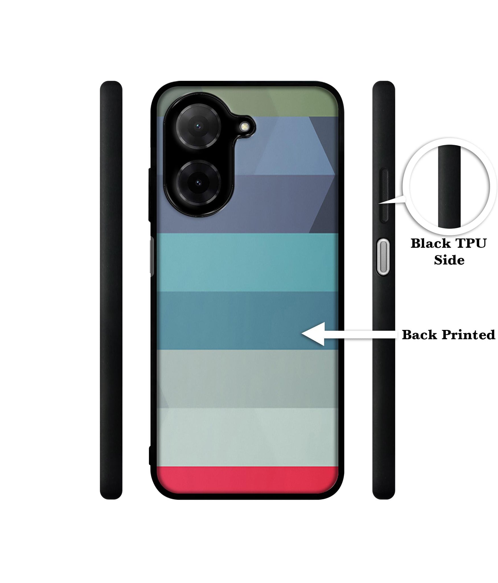 Colorful Lines Designer 2D Printed Back Case Cover for Poco C71 4G / Mi Redmi A5 4G